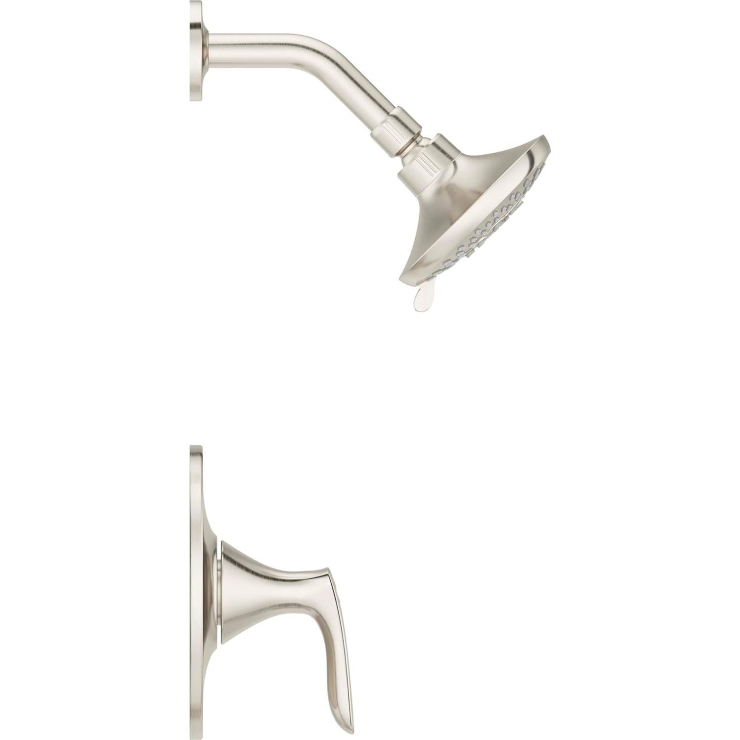 Kit de recubrimiento de ducha Pfister Weller, níquel cepillado, 1 mango