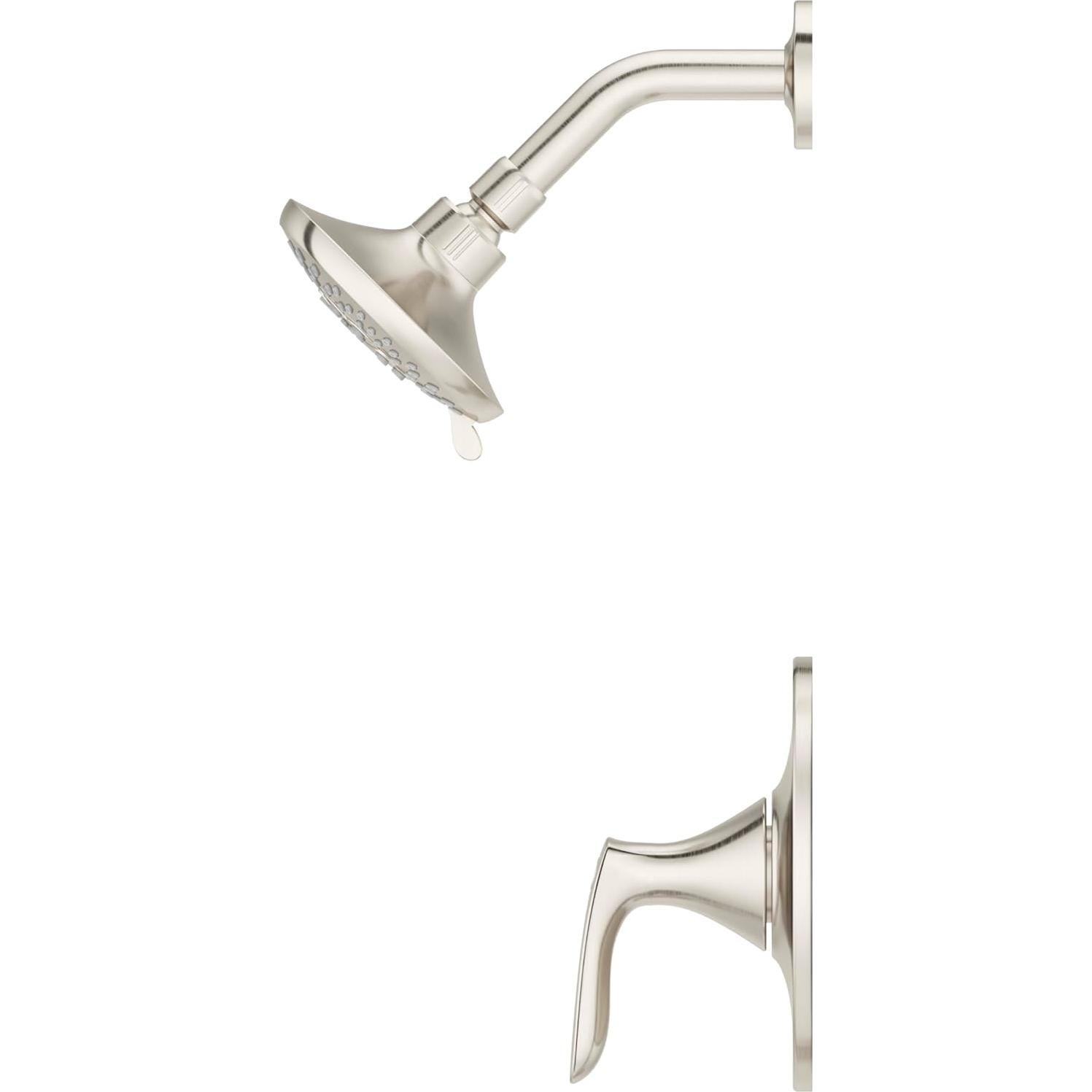 Kit de recubrimiento de ducha Pfister Weller, níquel cepillado, 1 mango