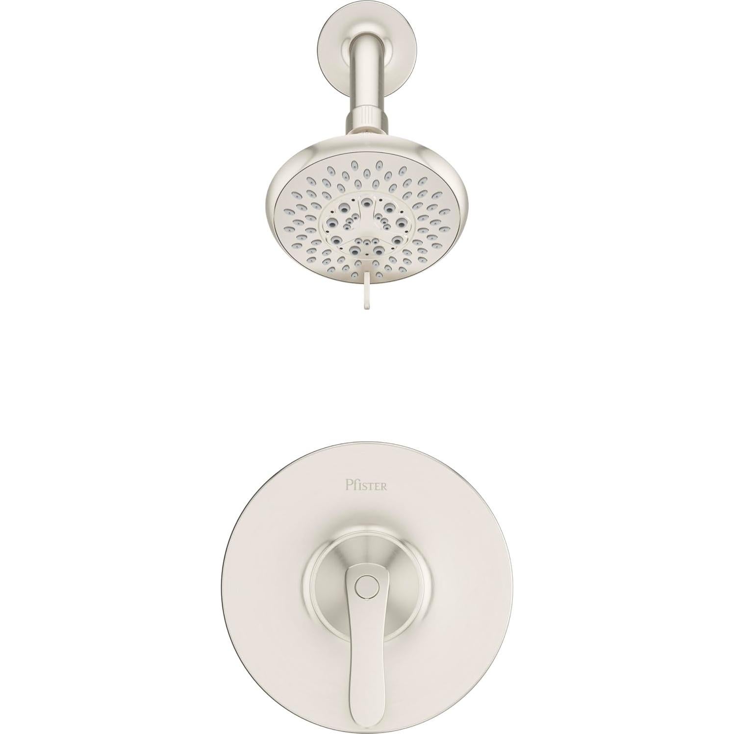 Kit de recubrimiento de ducha Pfister Weller, níquel cepillado, 1 mango
