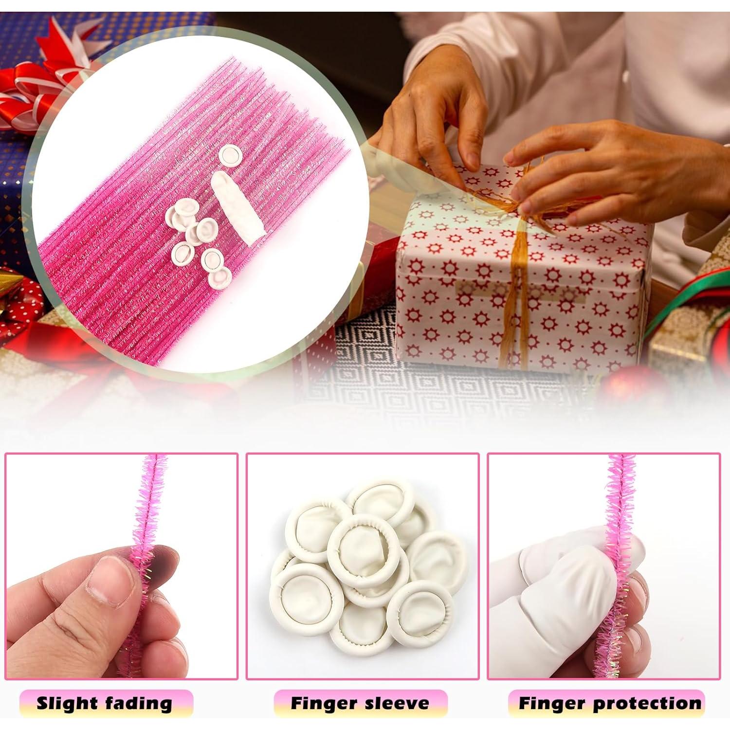 Limpiapipas Brillantes Gradiente Rosa TOAOB 100pcs 30 cm