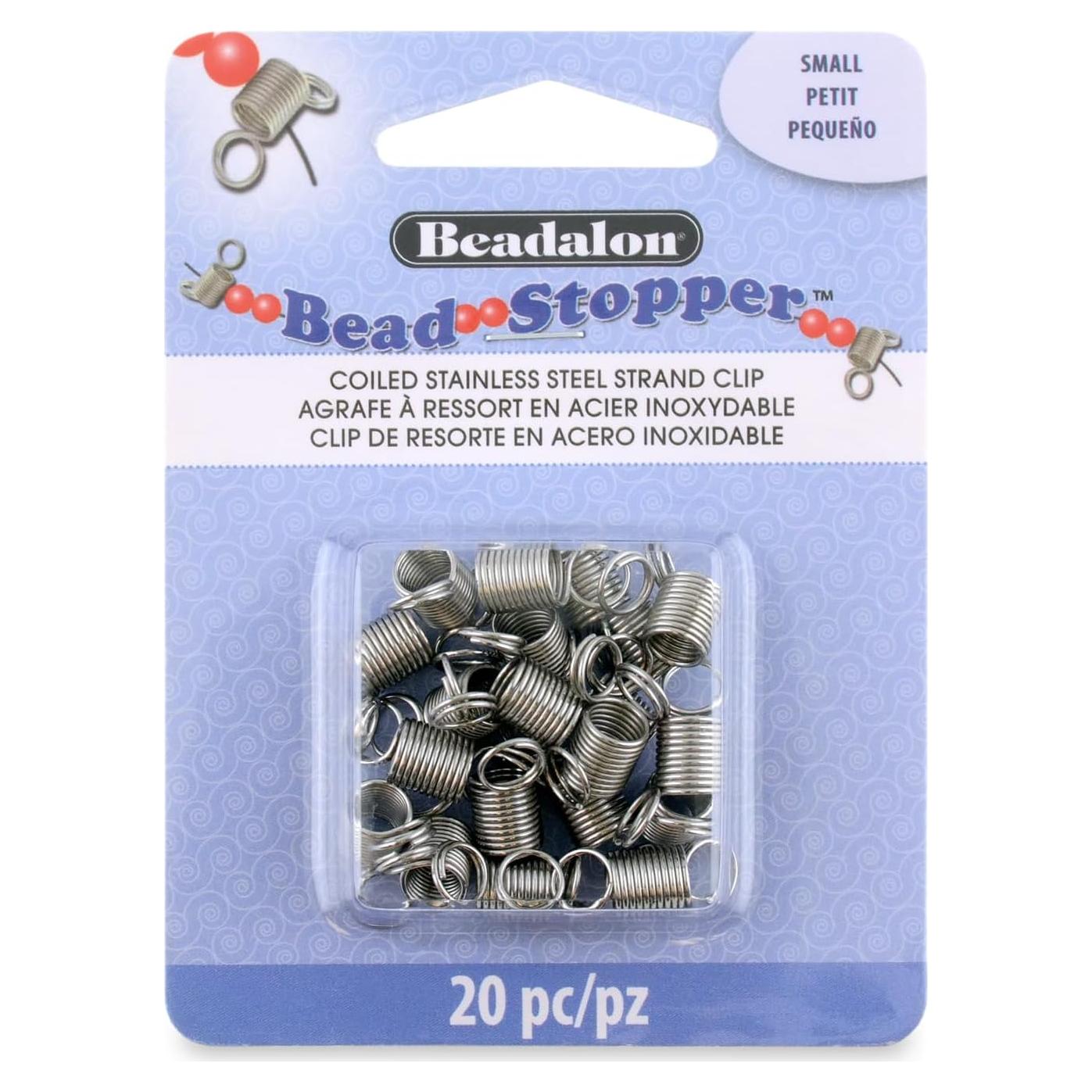 Detenedor de Perlas Beadalon Pequeño 20 Piezas Metal