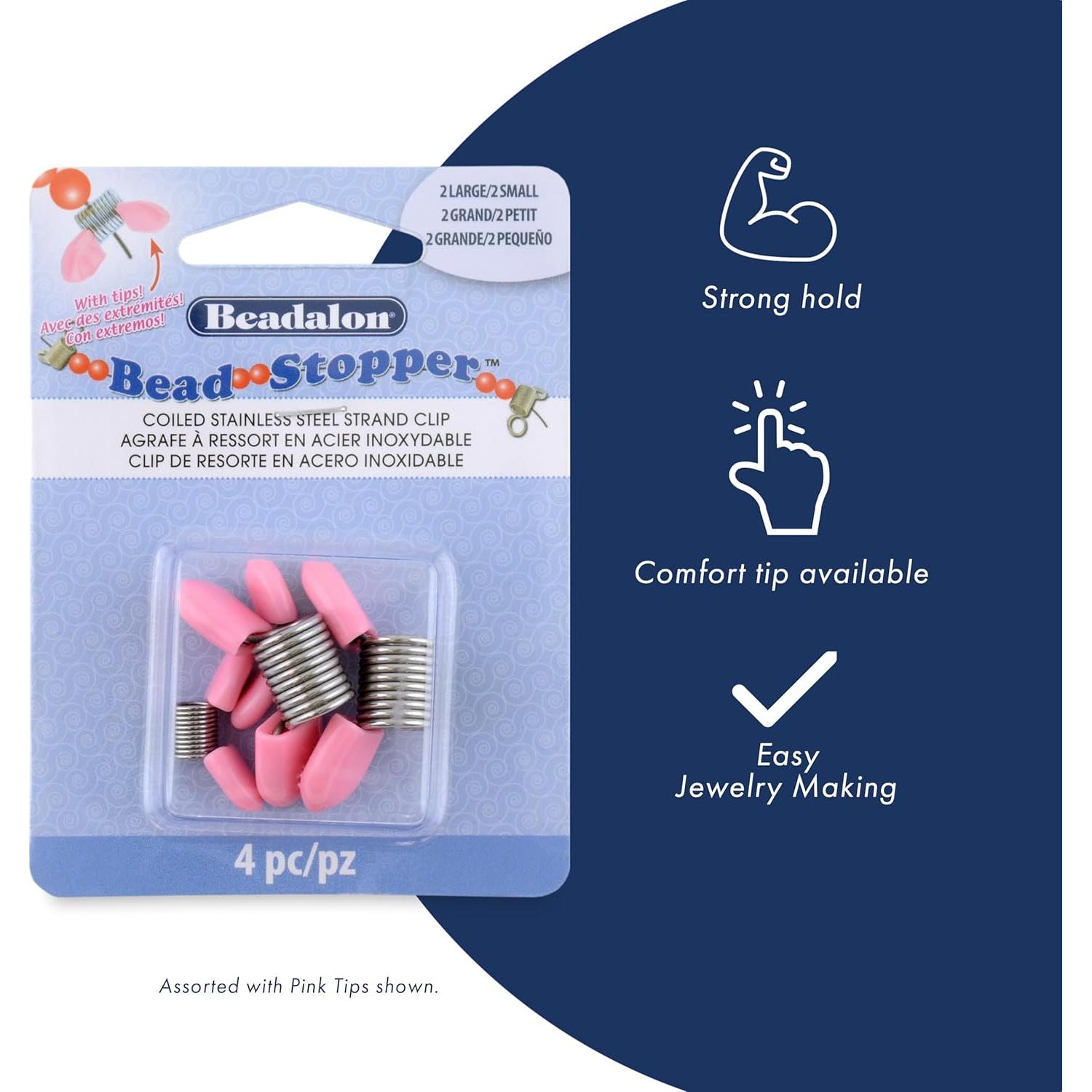 Detenedor de Perlas Beadalon Pequeño 20 Piezas Metal