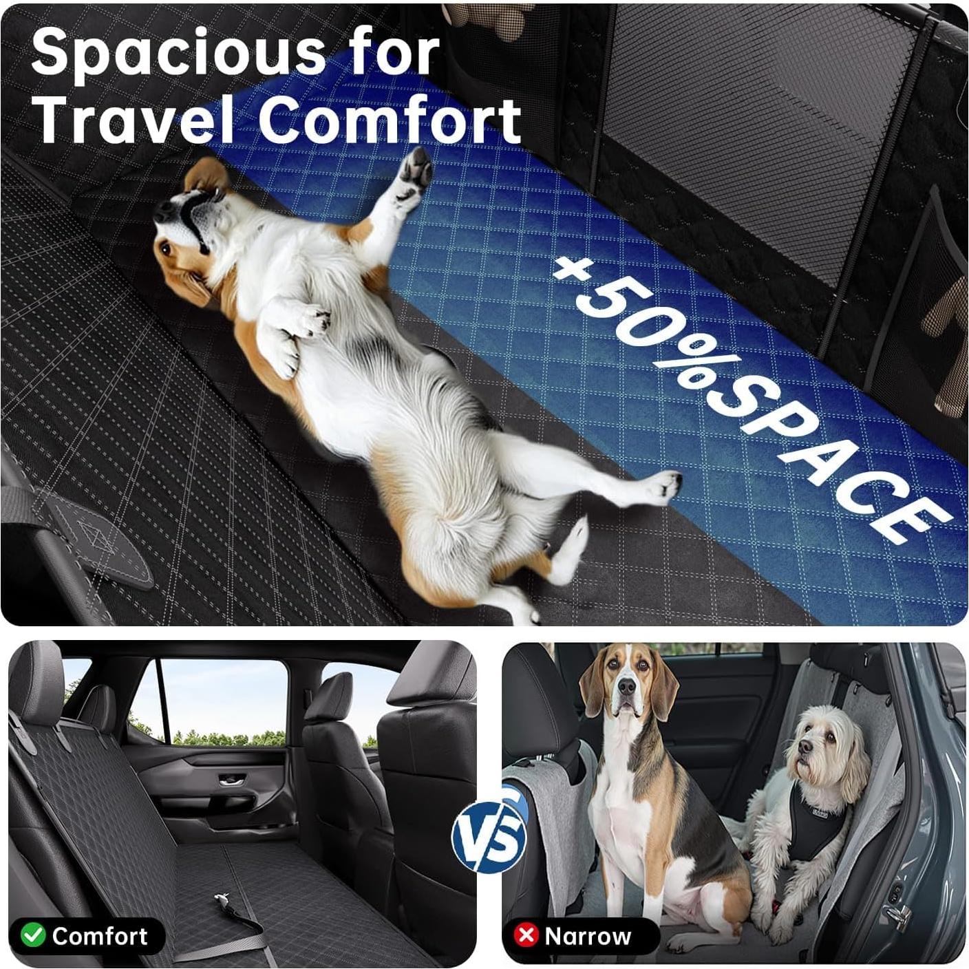 Funda de Asiento para Perros AMADAW Grande Impermeable Negro