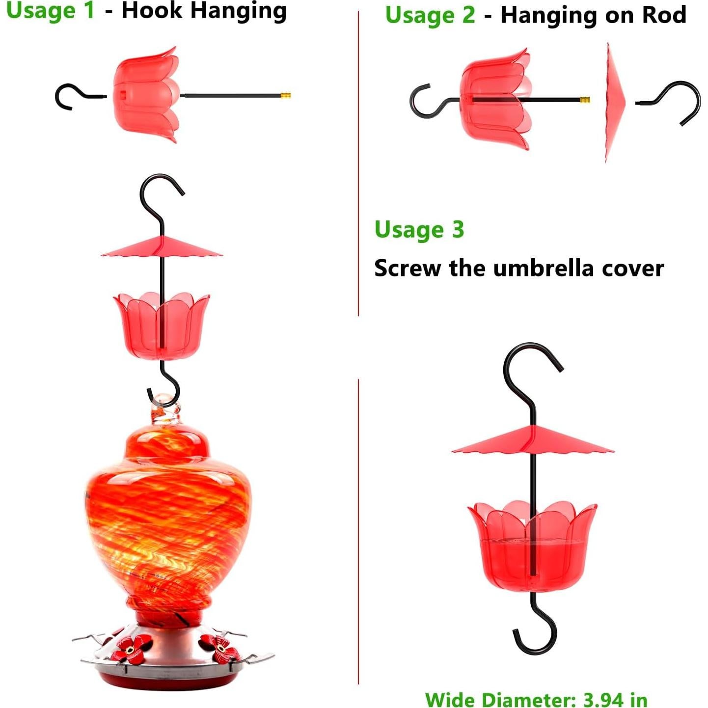 Gancho Trampa Hormigas Alimentador Colibríes RM FOLD ART 180ml