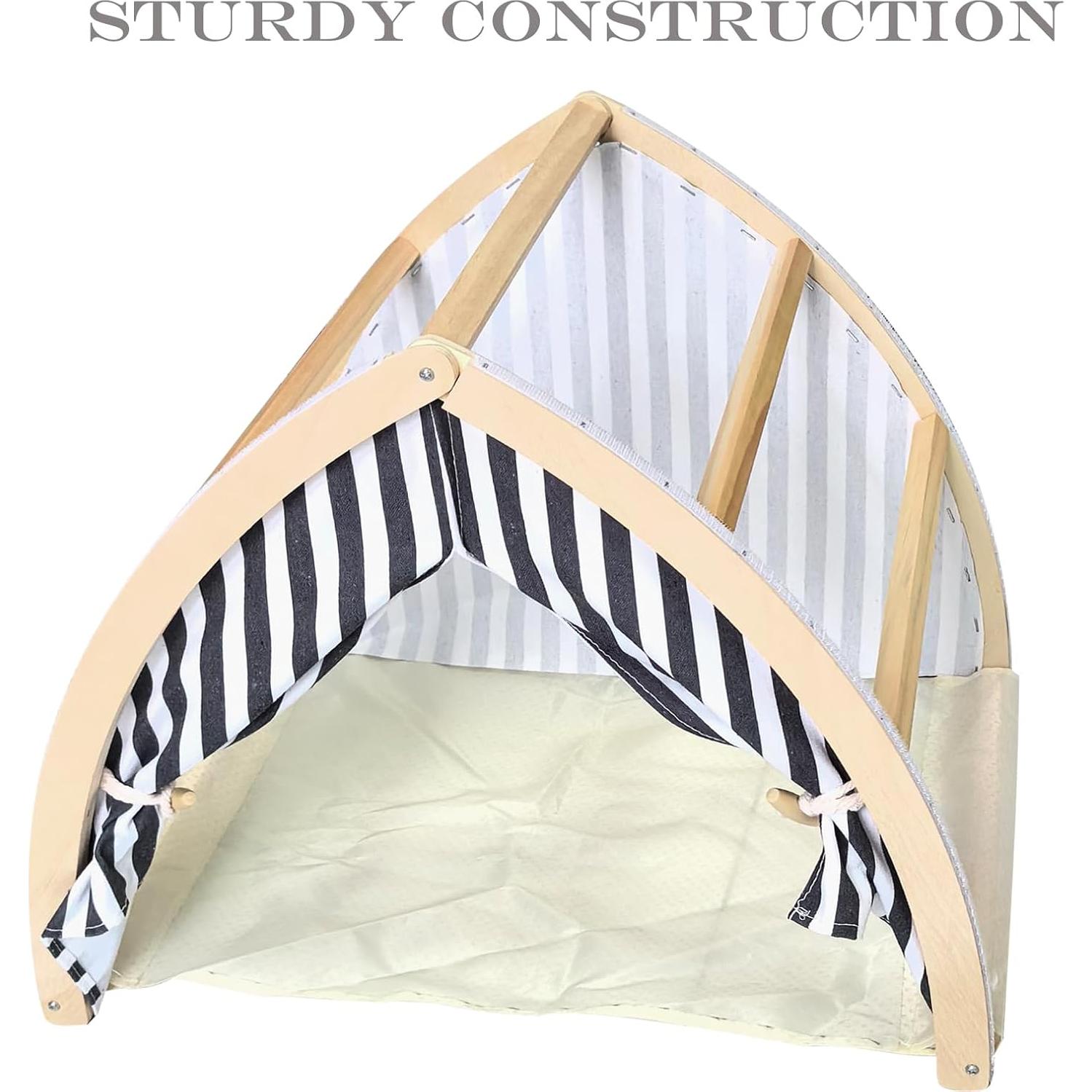 Casa Rascadora para Gatos MZP003-1 Amarillo Claro 50.8x40.6 cm