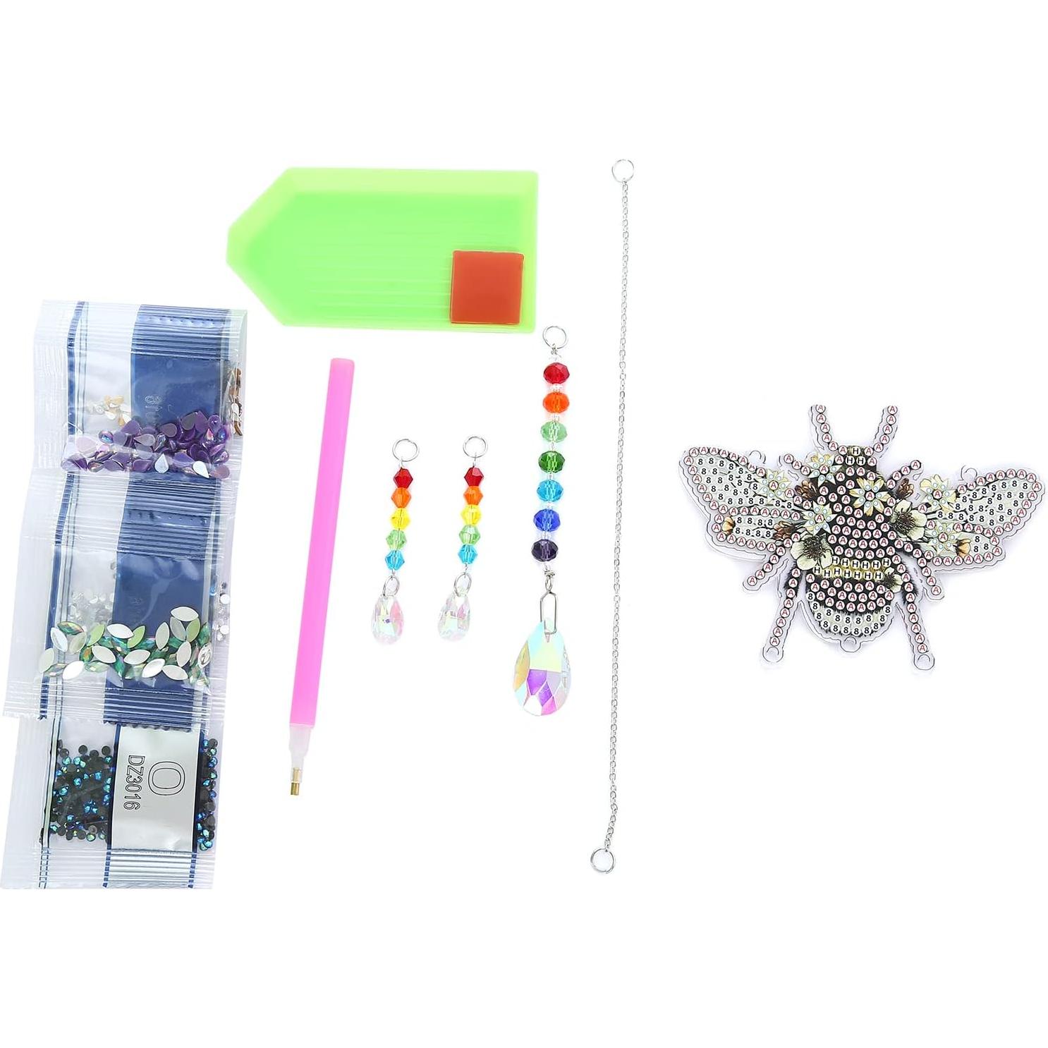 Kit de Pintura por Números 5D Bairdish - Suncatcher Abeja