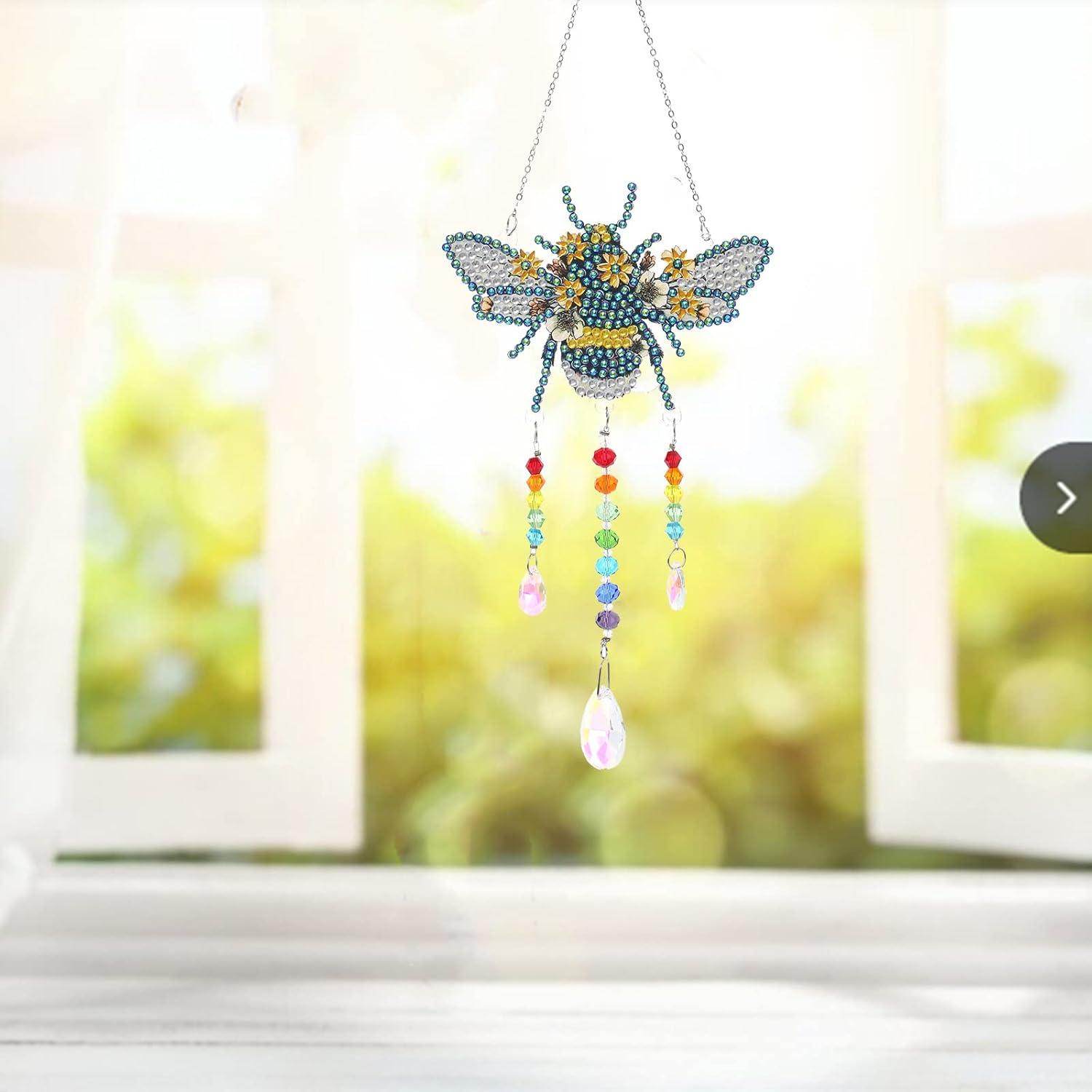 Kit de Pintura por Números 5D Bairdish - Suncatcher Abeja