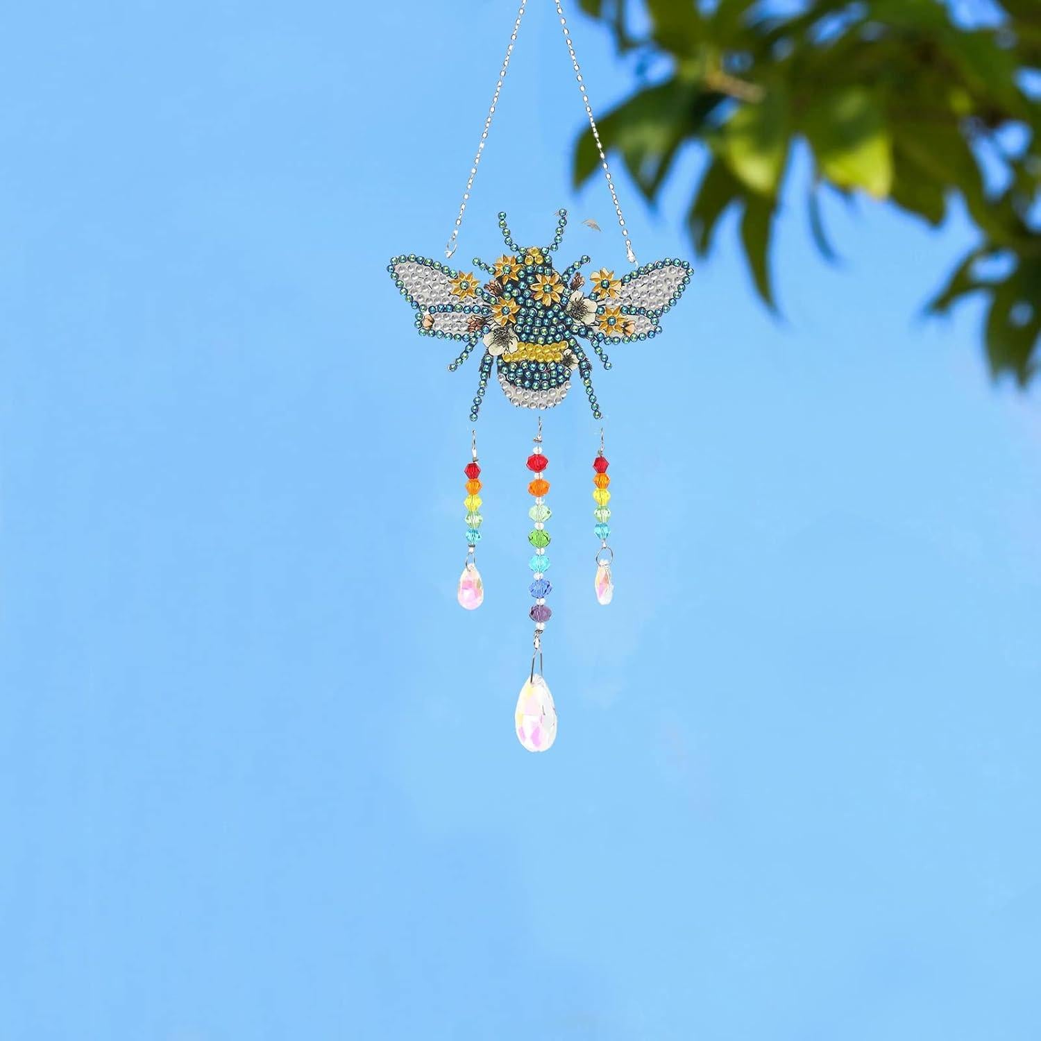 Kit de Pintura por Números 5D Bairdish - Suncatcher Abeja