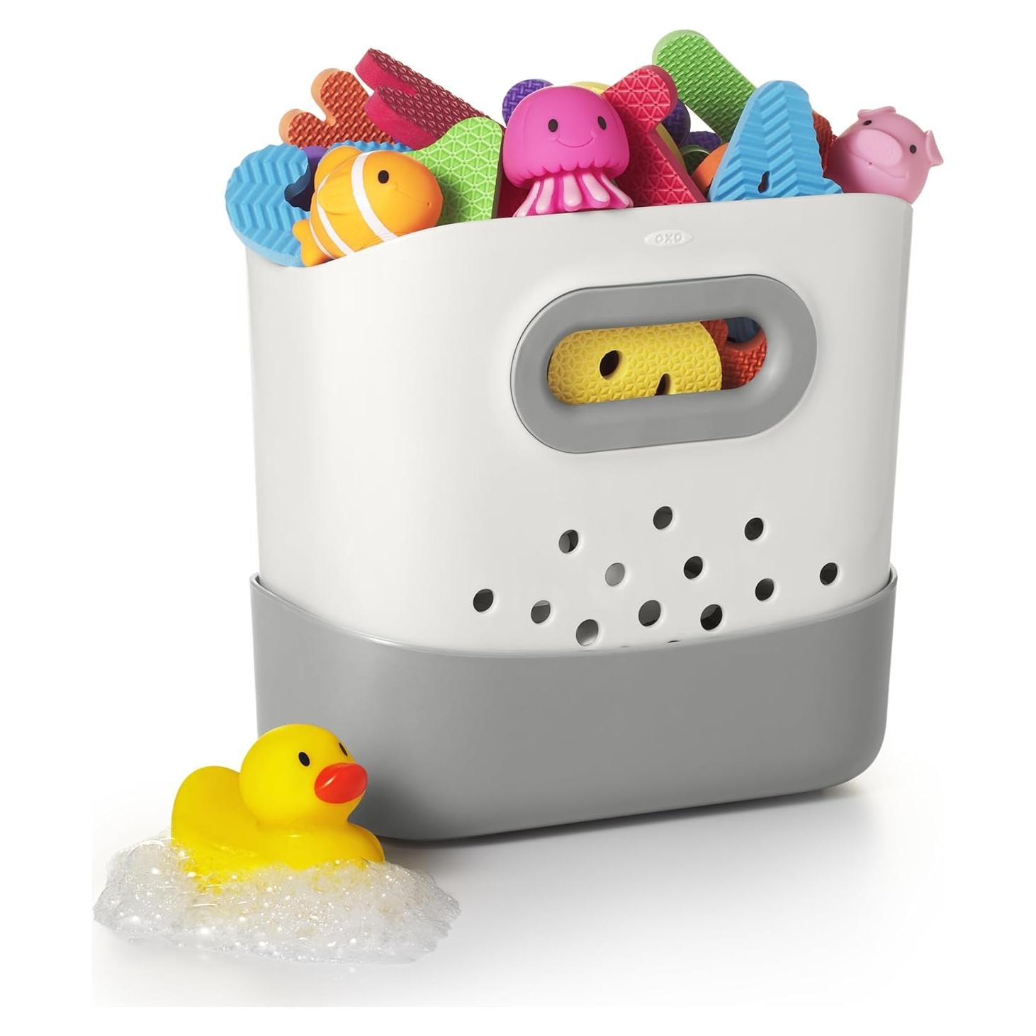 Contenedor de Juguetes de Baño OXO Tot de Pie - Gris 26.9L