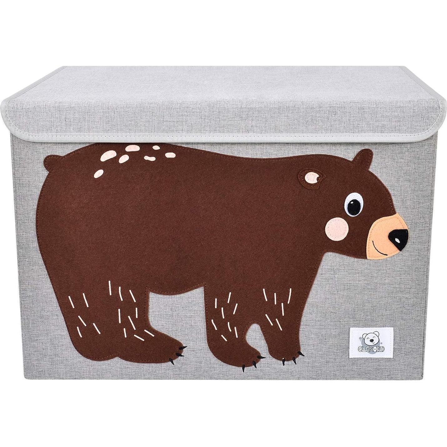 Cofre de Juguetes Plegable CLCROBD Oso 68.5L 53.3x36.1cm