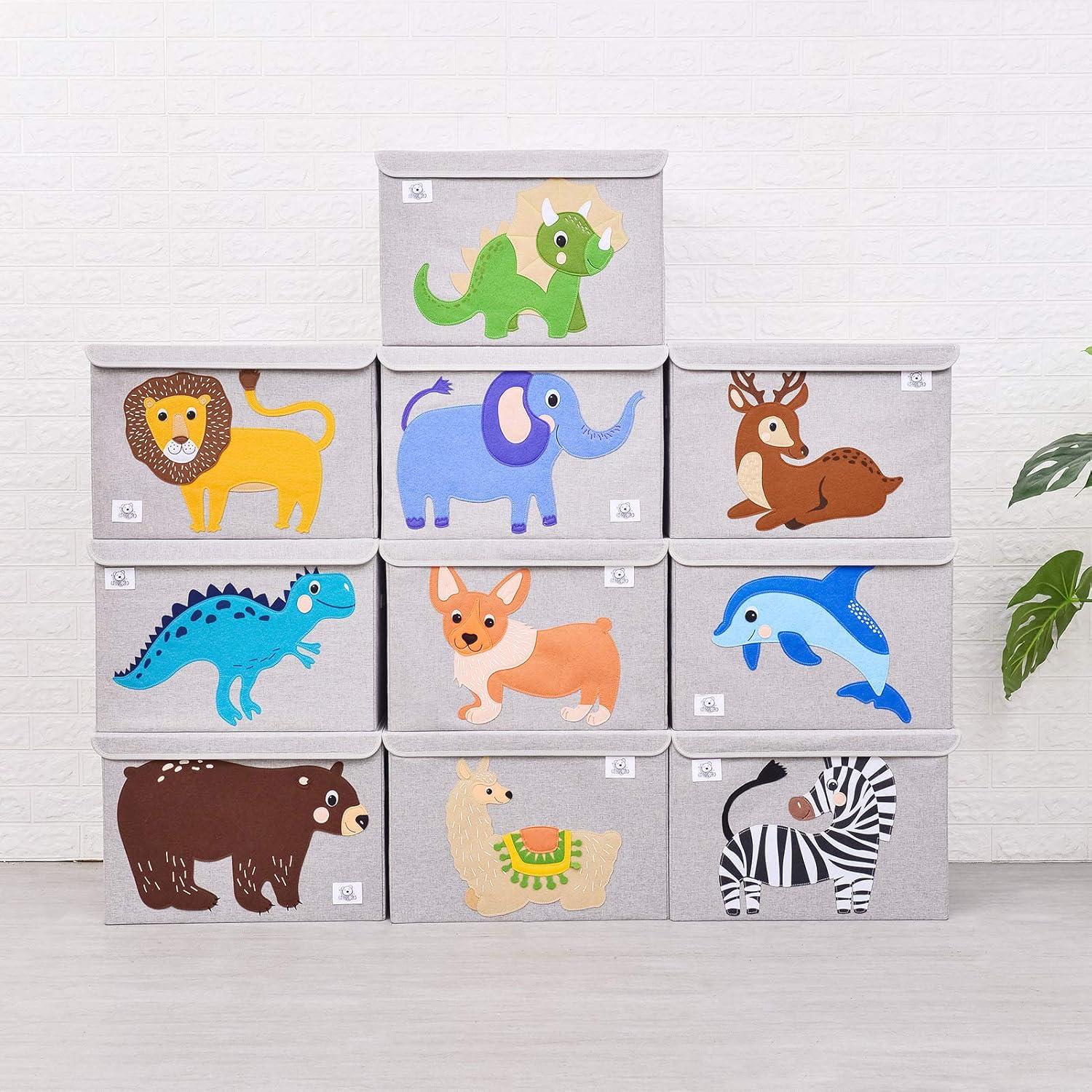 Cofre de Juguetes Plegable CLCROBD Oso 68.5L 53.3x36.1cm