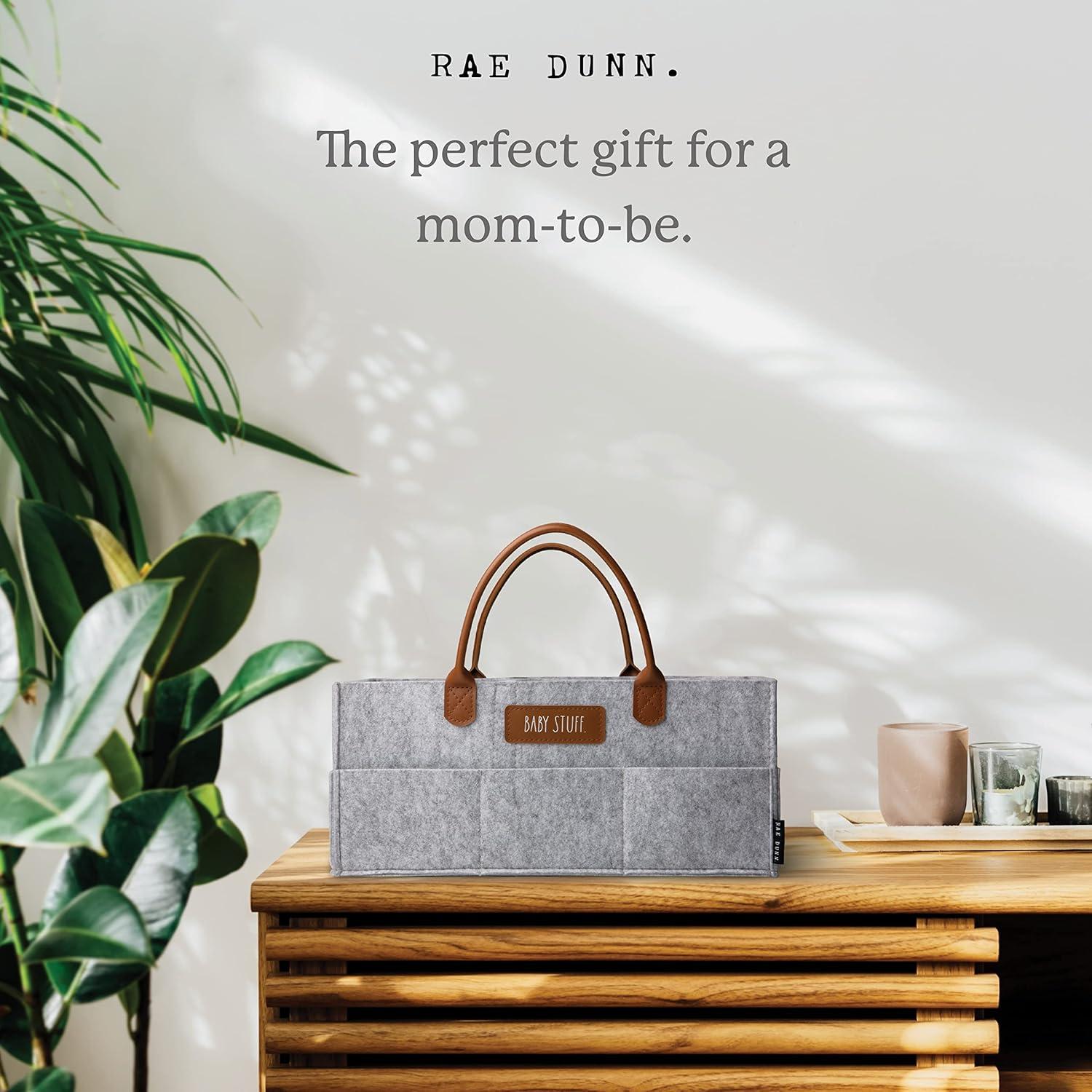 Caddy Organizador de Pañales Rae Dunn Grande Fieltro Gris