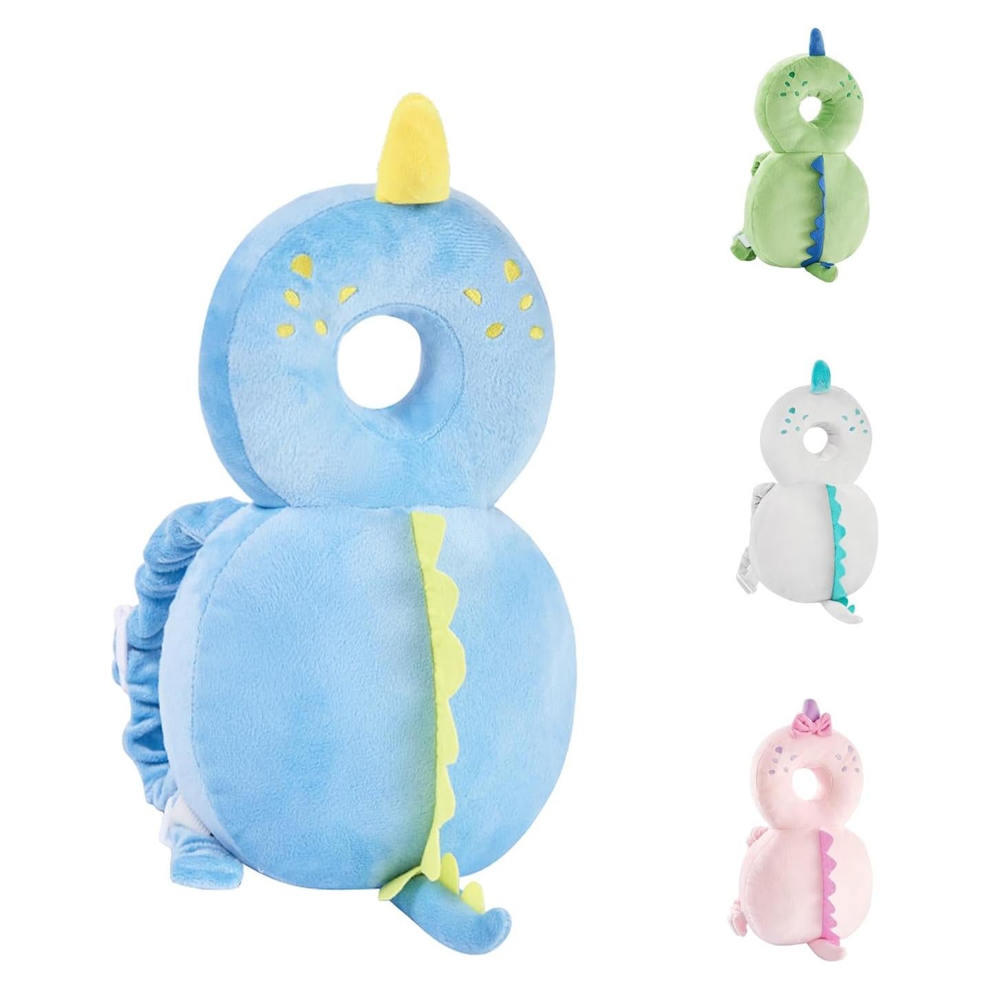 Protector de Espalda para Bebés BW001 Dinosaurio Azul Ajustable