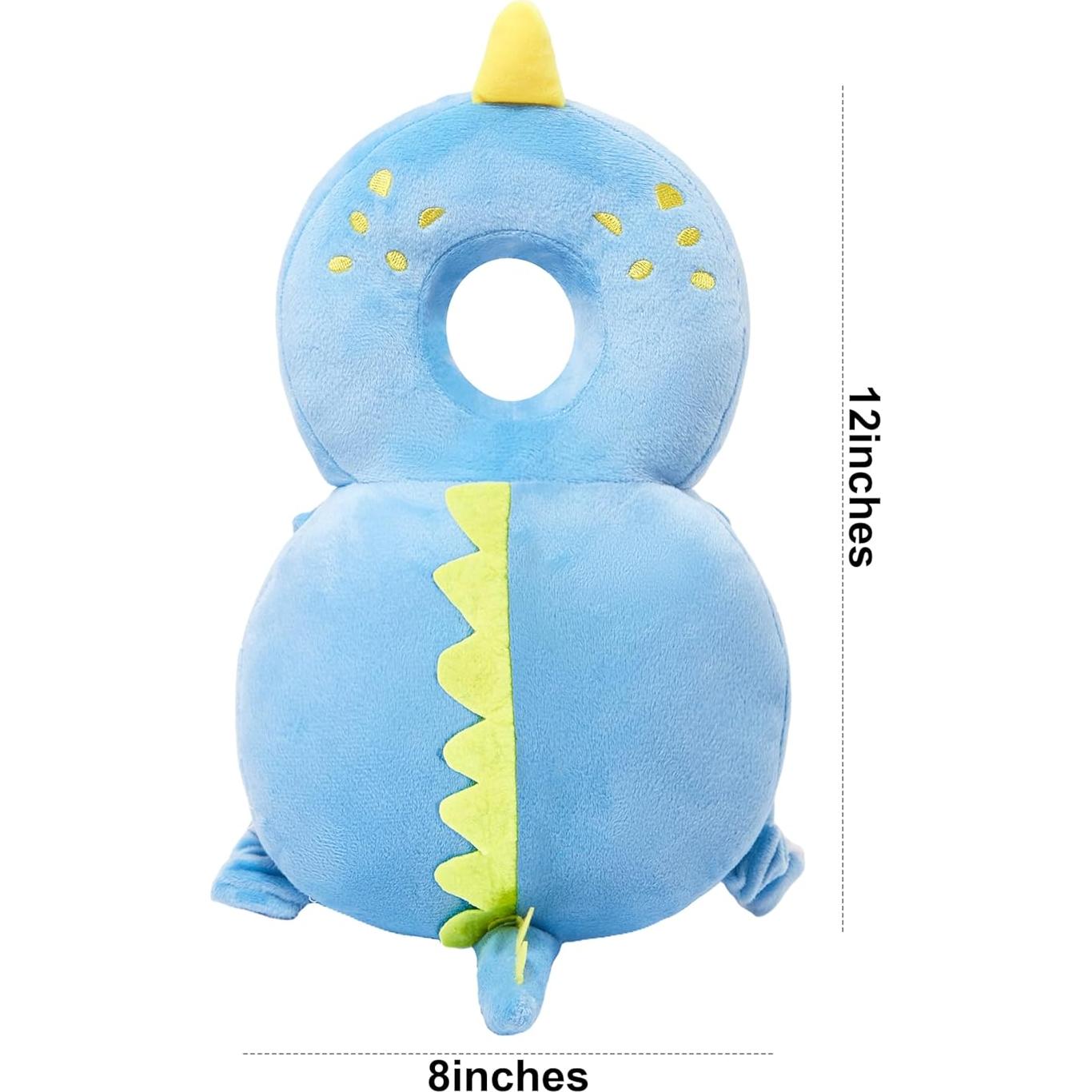 Protector de Espalda para Bebés BW001 Dinosaurio Azul Ajustable