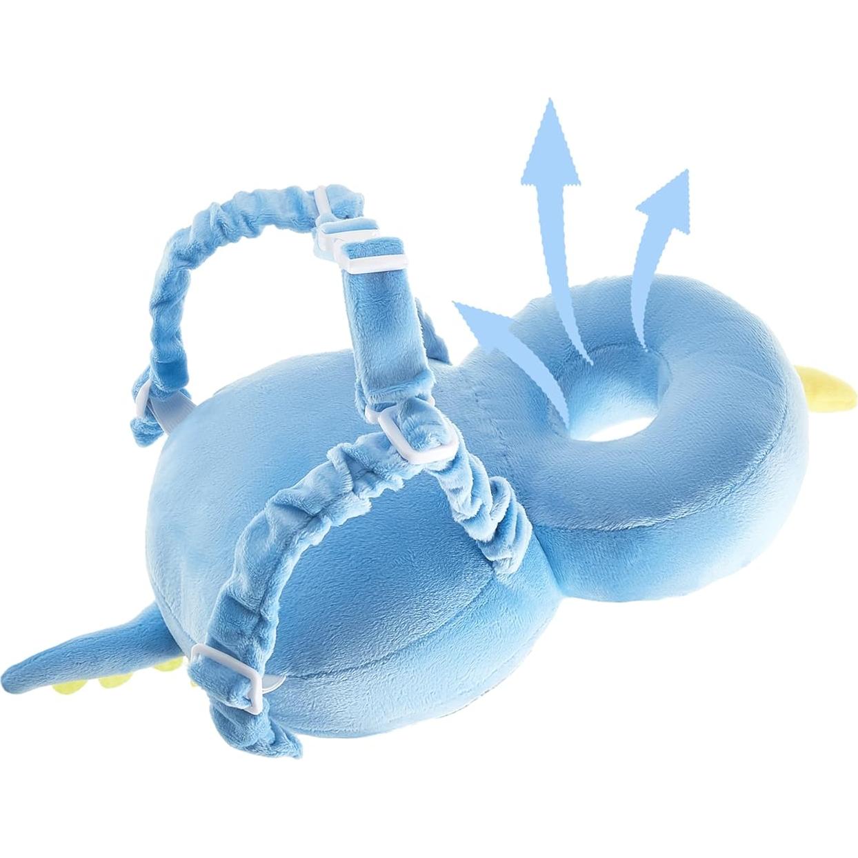 Protector de Espalda para Bebés BW001 Dinosaurio Azul Ajustable