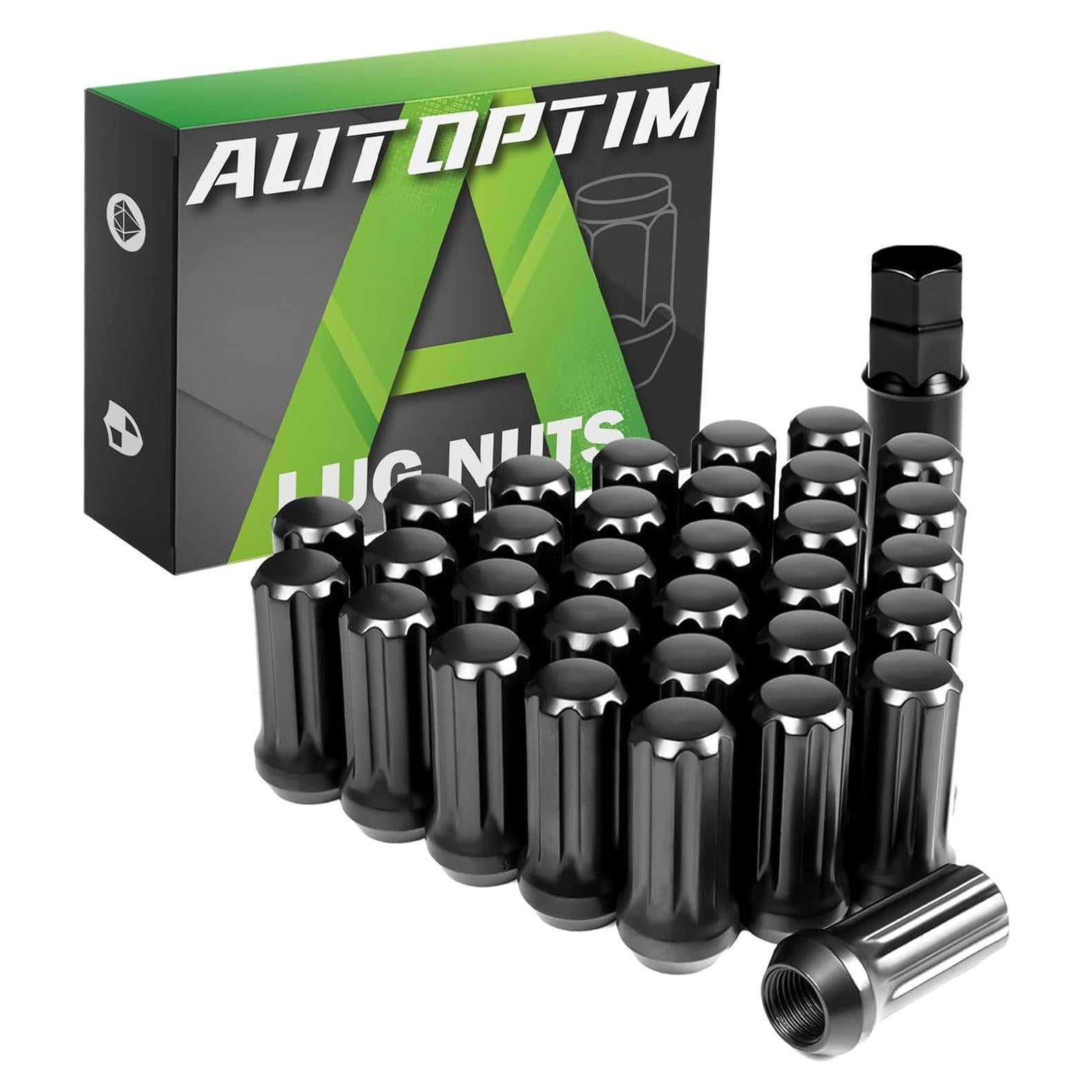 Tuercas de Rueda 9/16-18 AUTOPTIM 32PCS Hexágono Negro