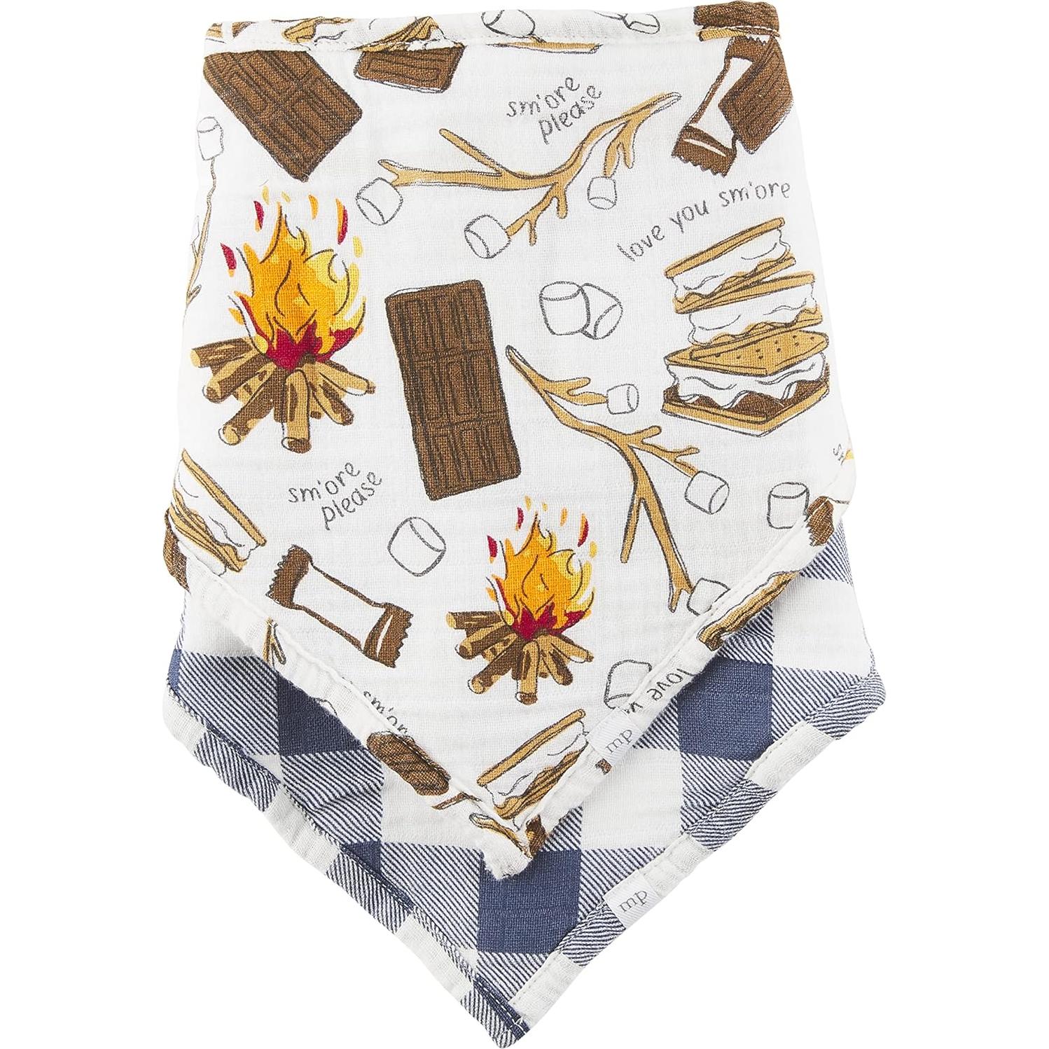 Conjunto de baberos de muselina y cuchara Mud Pie