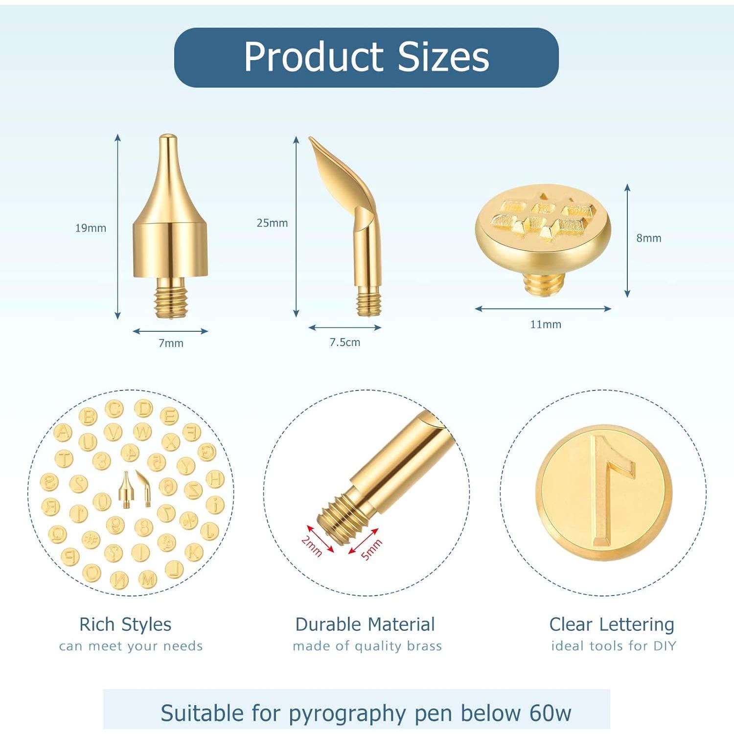 Kit de 43 Piezas Puntas para Quemado de Madera Lothee