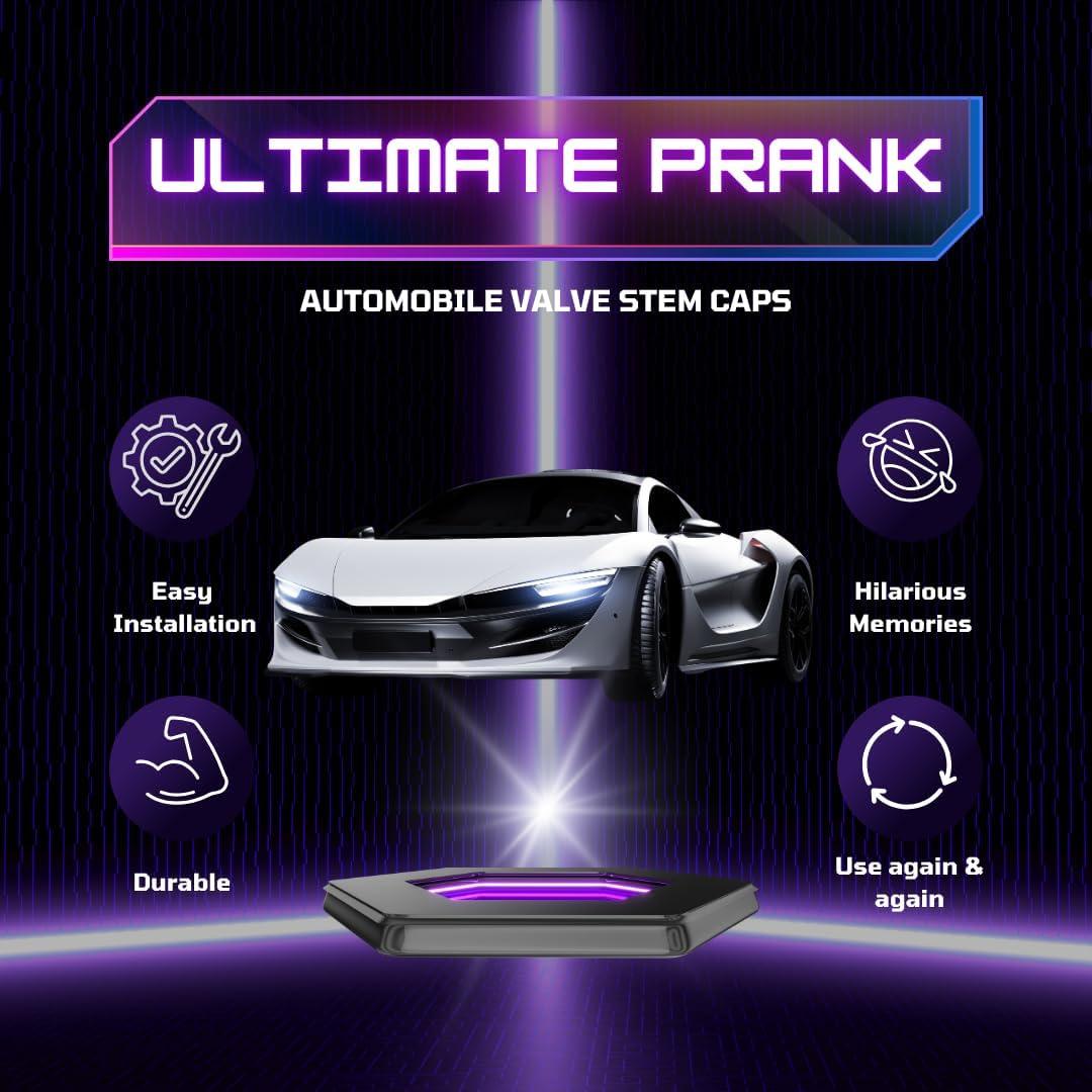 Tapa de Válvula de Broma Brillante Genérico Verde Militar - 4 Piezas