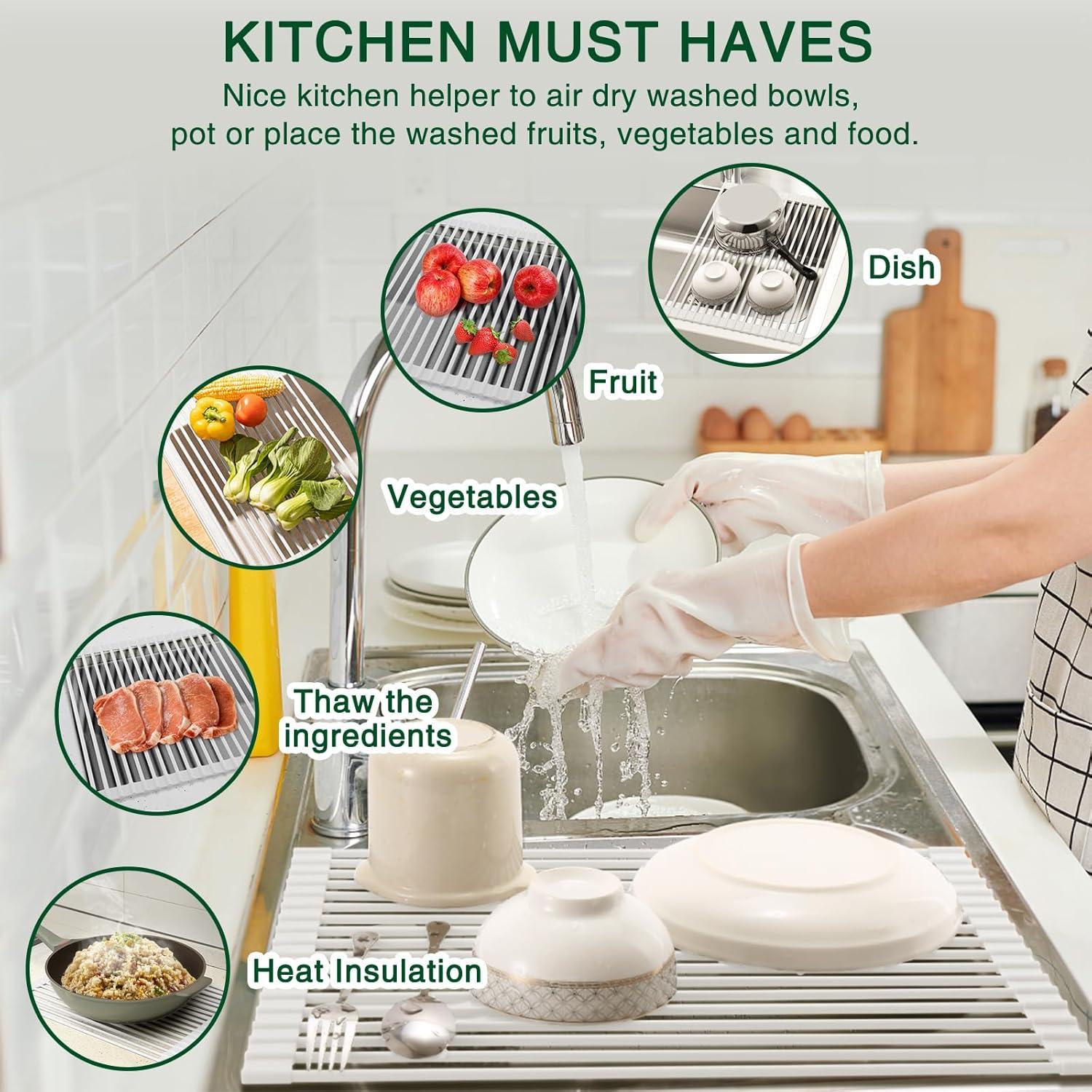 Escurridor de Platos Enrollable HANZENMA 52x33 cm Antideslizante