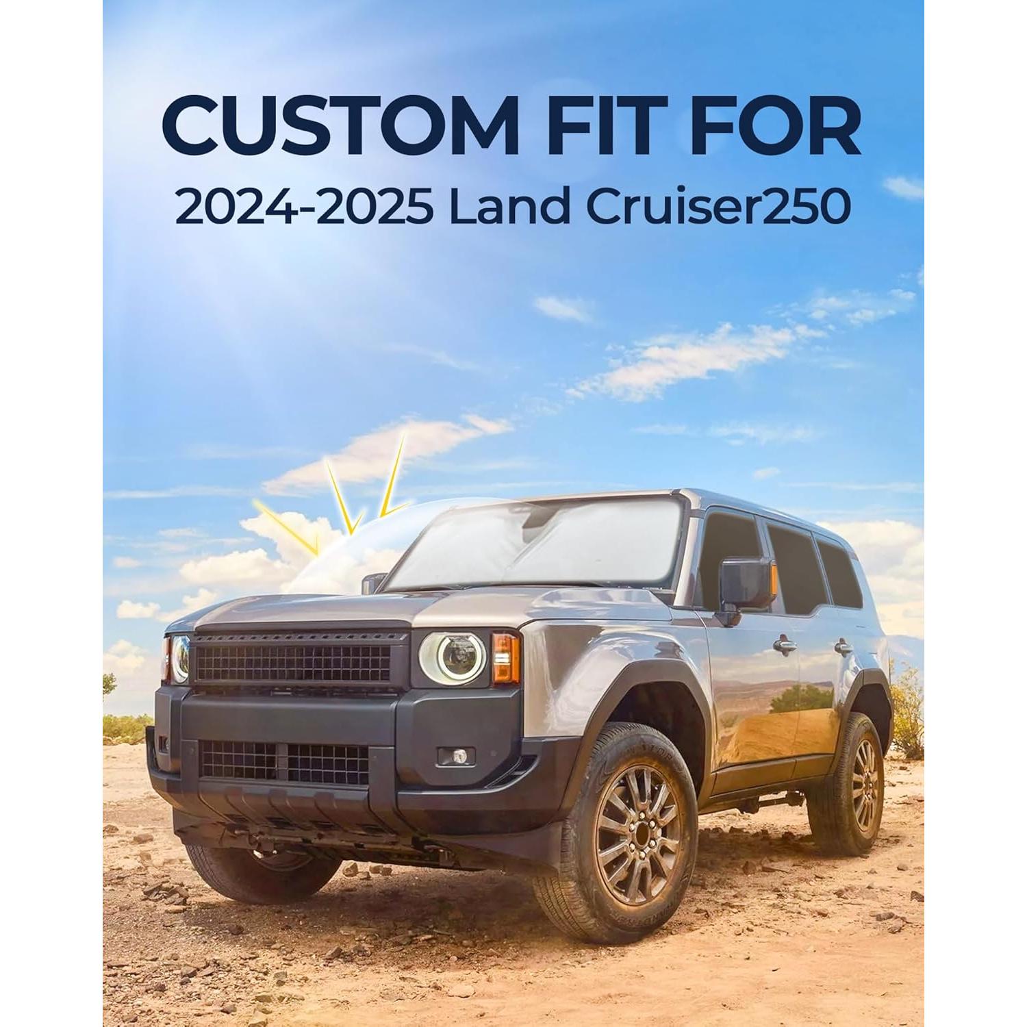 Sombrillas JASVIC para Toyota Land Cruiser250 2024-2025, 8 Piezas