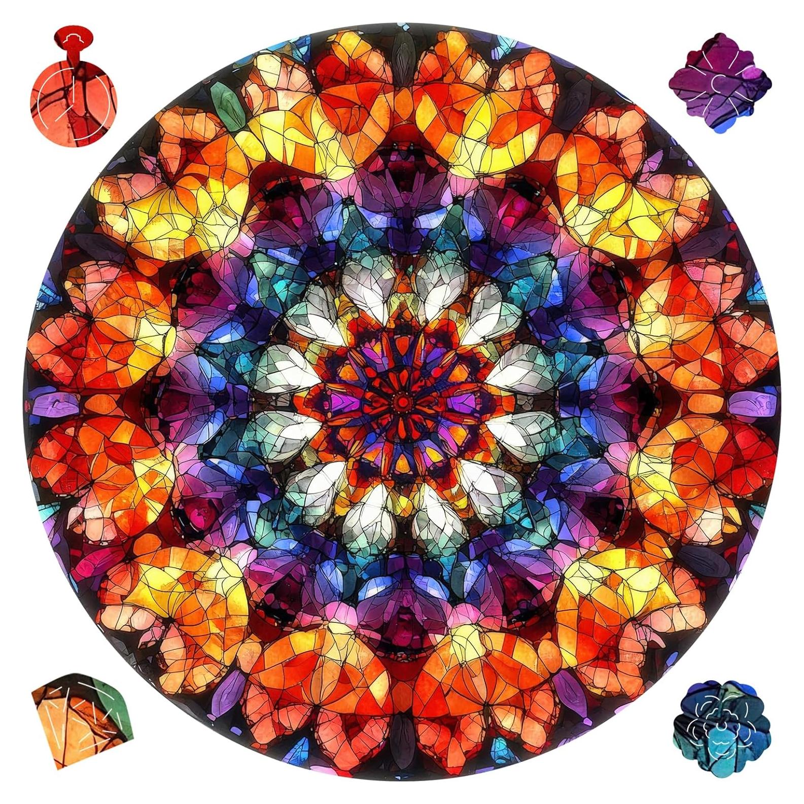 Rompecabezas de Madera Jiroinlly 200 Piezas Mandela 28.4 cm