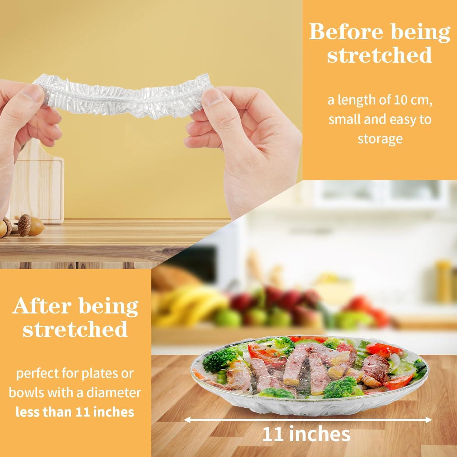 200 Cubiertas de Tazón de Plástico Reutilizables 28 cm - Reastar