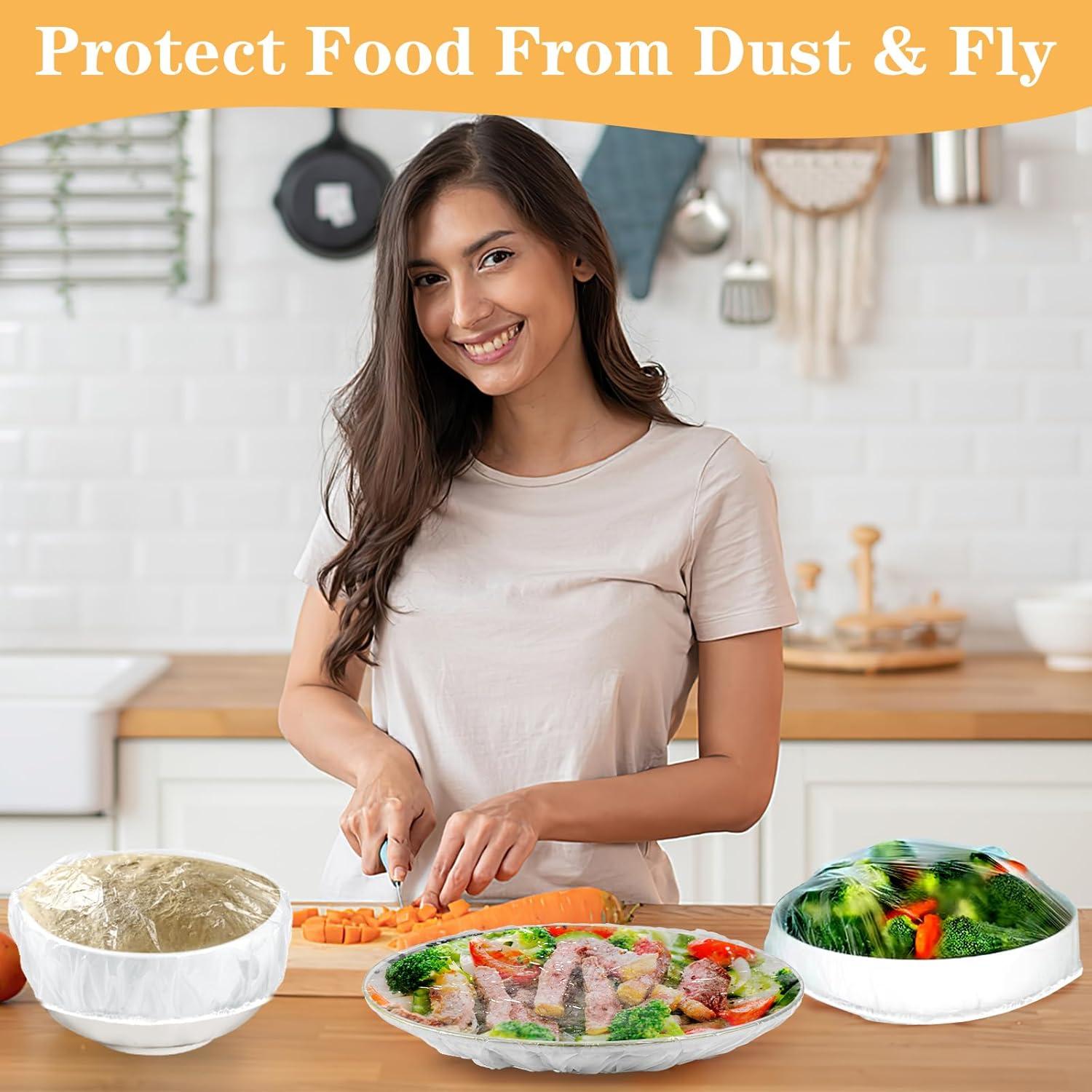 200 Cubiertas de Tazón de Plástico Reutilizables 28 cm - Reastar