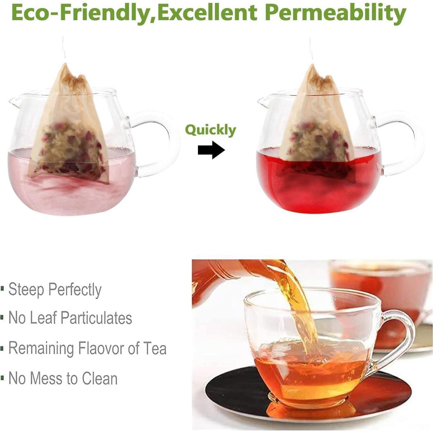 Bolsas de Filtro de Té Shelling Home 100 Pcs 5x7cm Madera