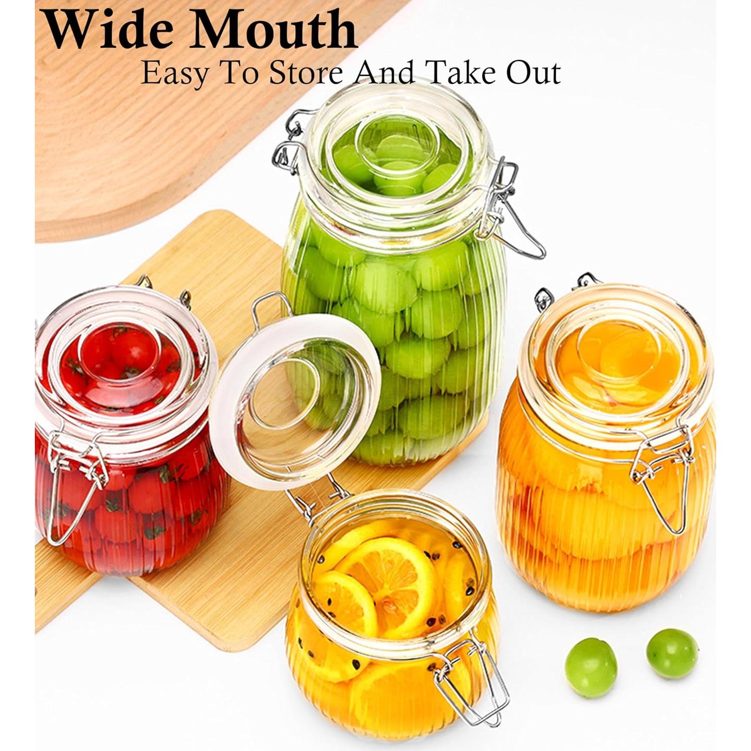 Tarros de vidrio herméticos GMCOZY 473 ml - 2 unidades