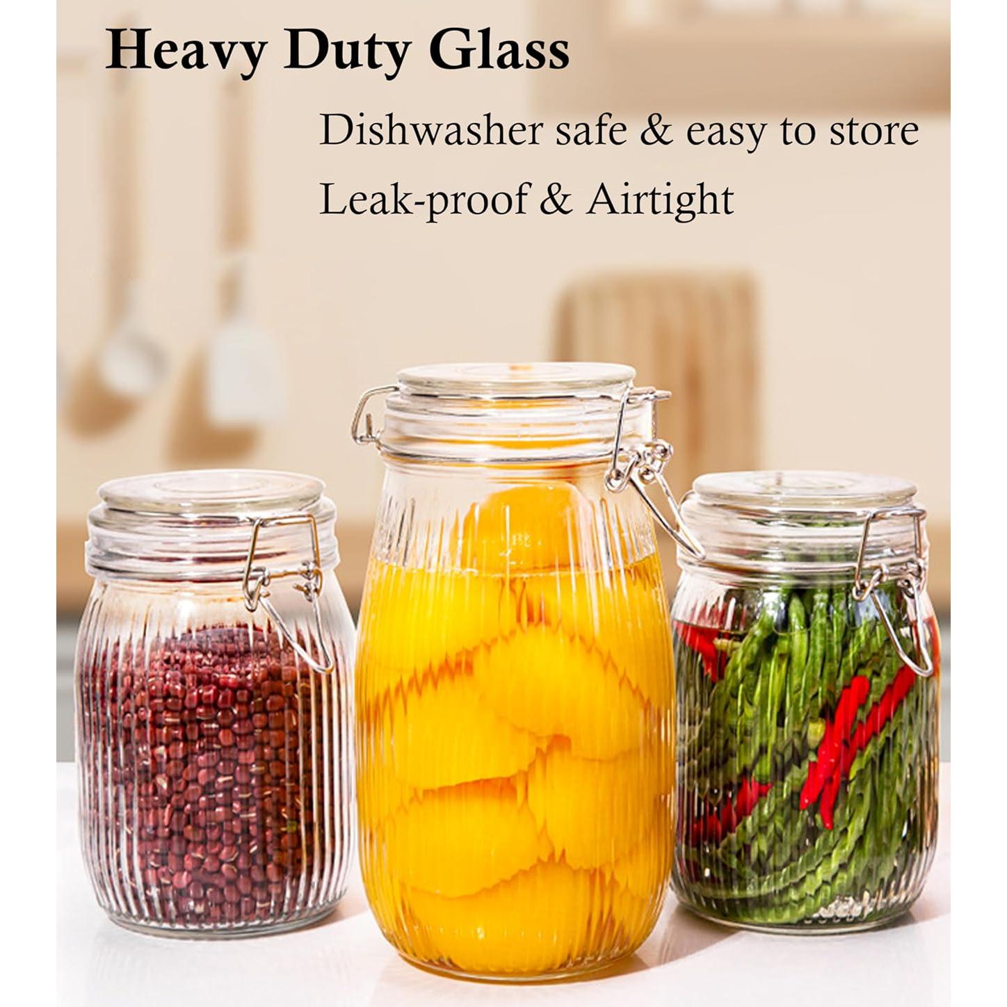 Tarros de vidrio herméticos GMCOZY 473 ml - 2 unidades