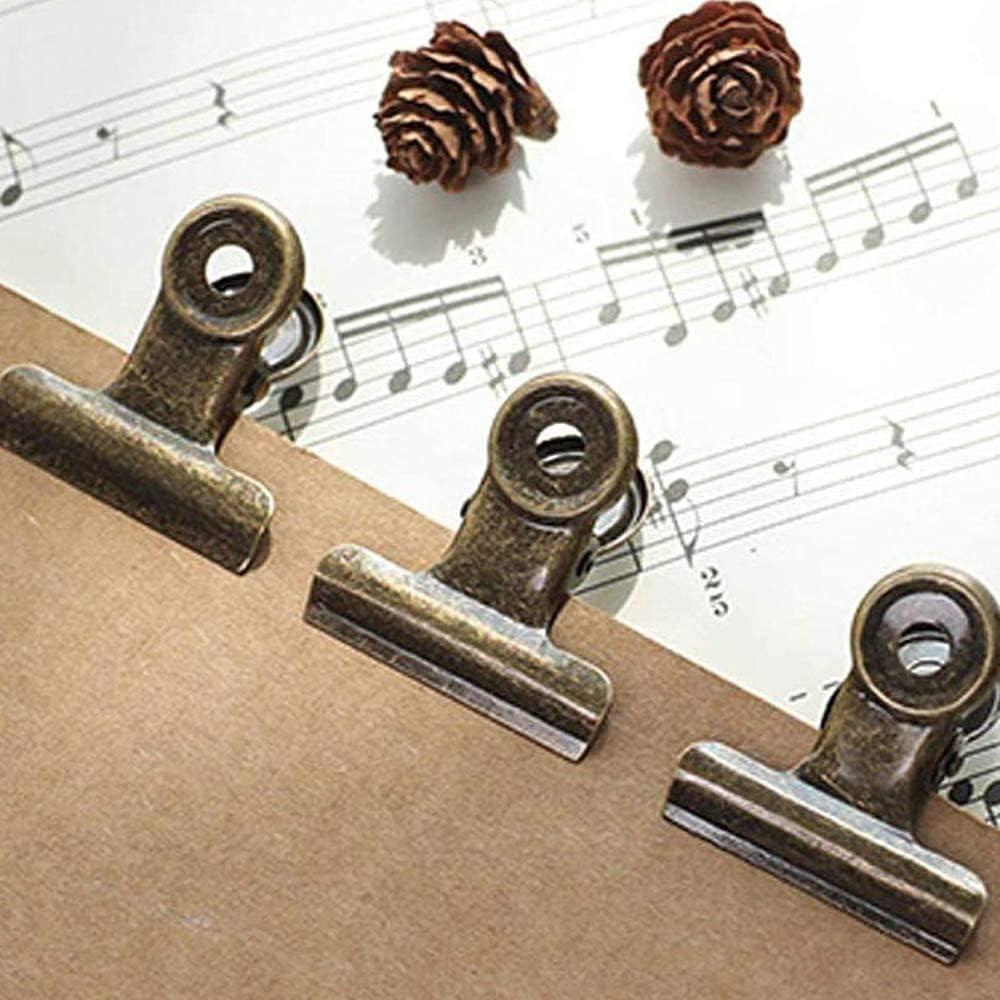 Paquete de 32 Clips de Metal YUCHIYA 2.16 cm Bronce