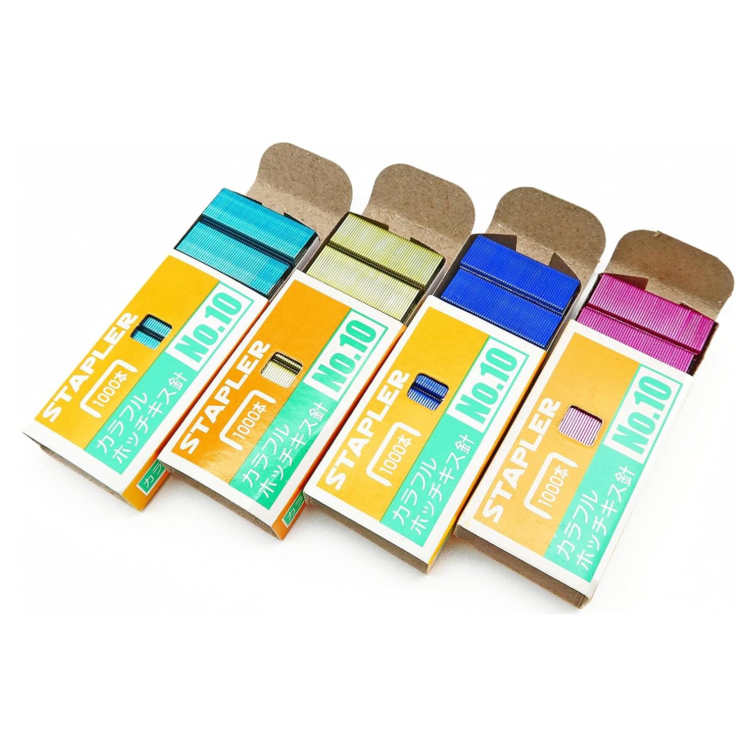 4000 Grapas Mini No.10 Metálicas Genérico - Variado Colores