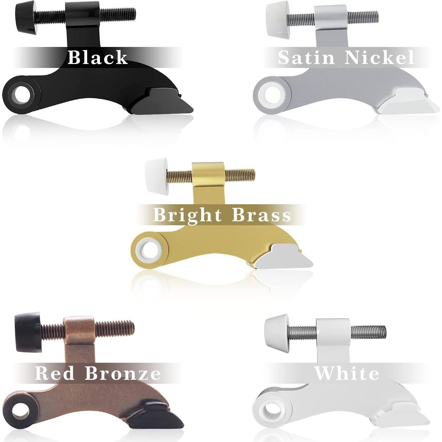 Topes de Puerta con Pasador de Bisagra DonYoung - 4 Piezas Negro