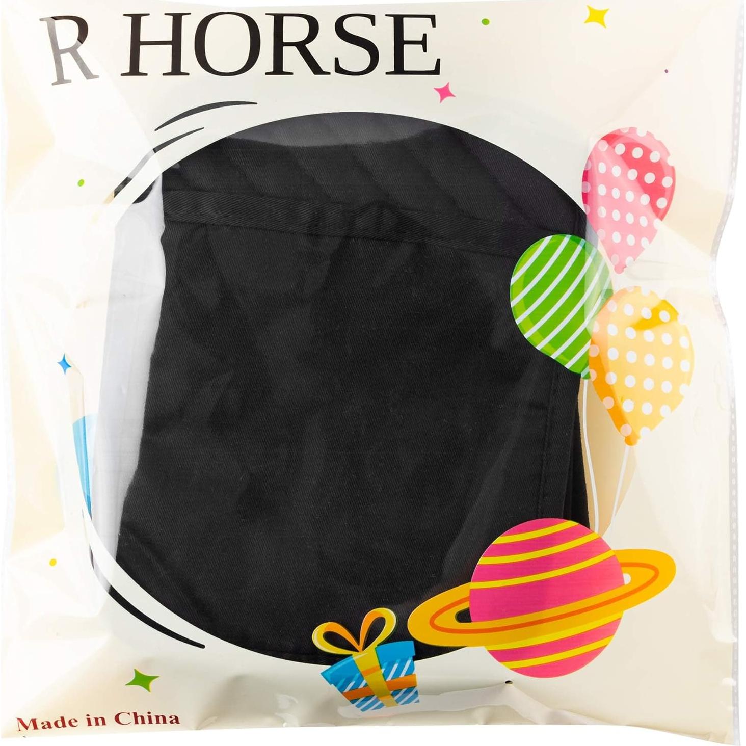 Juego de 6 Soportes para Olla R CABALLO Algodón Negro 18x23cm