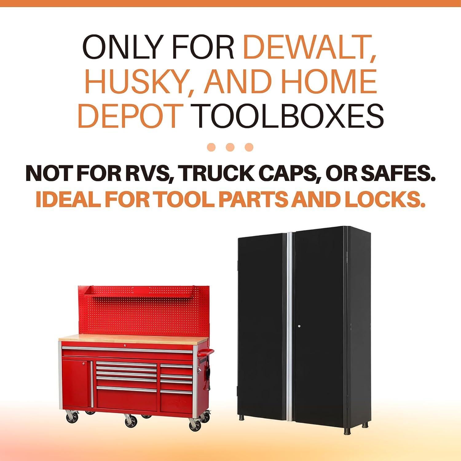 Llaves de Reemplazo B02 Xinxinlin Paquete de 4 para Cerraduras de Herramientas