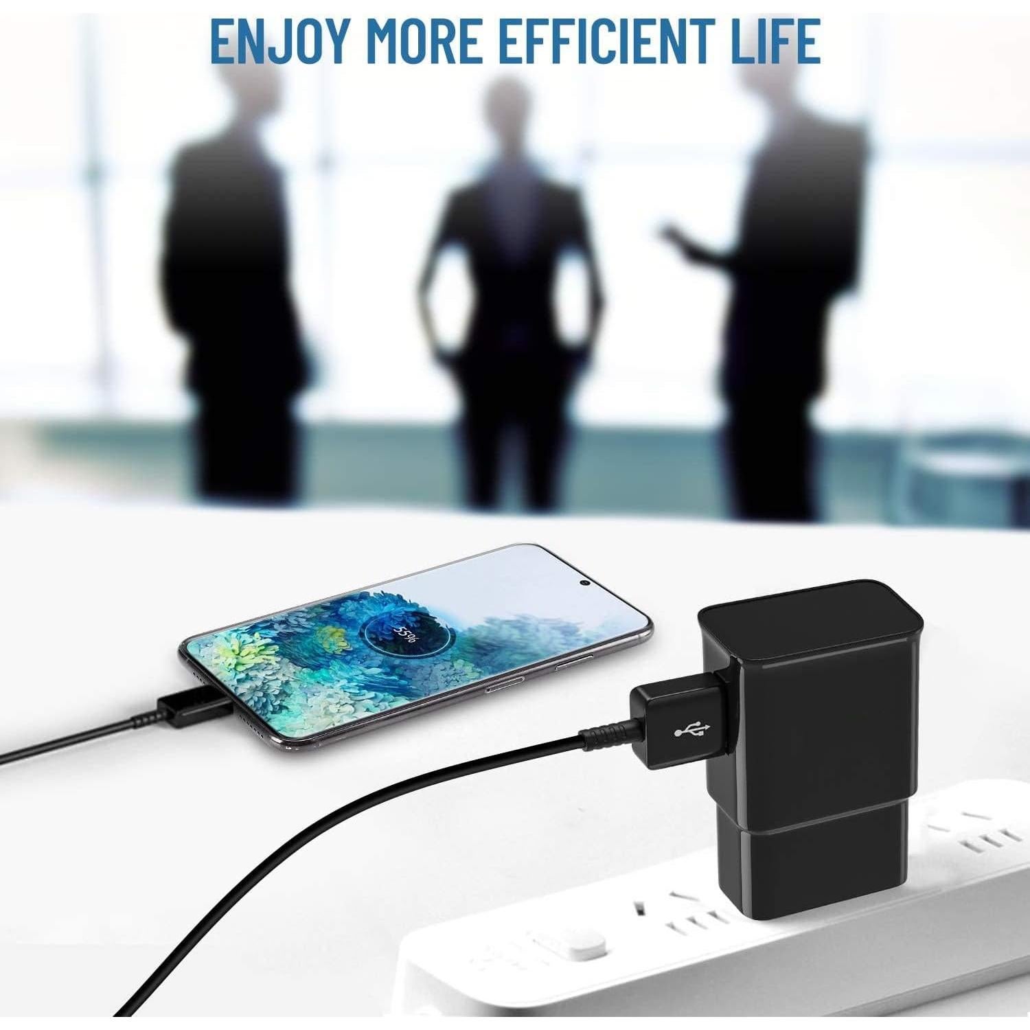 Cargador Rápido Samsung Tipo C 2.01m Negro - US2018