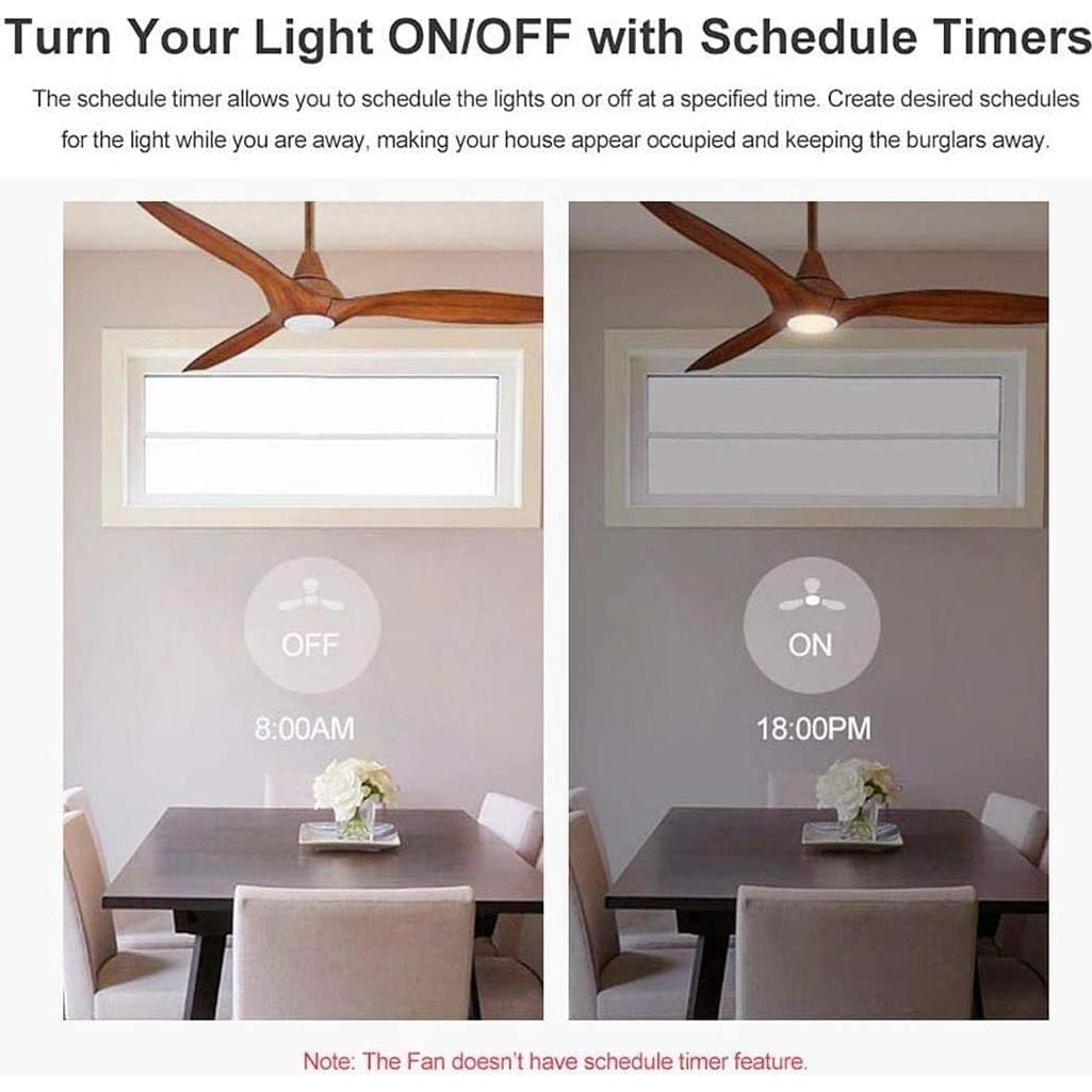 Control Remoto Universal WiFi QIACHIP para Ventilador de Techo