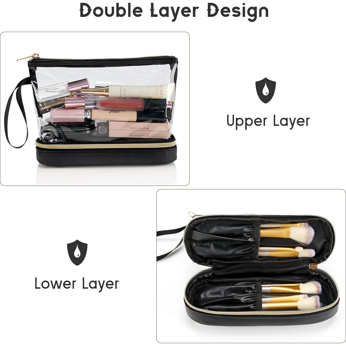 Bolsa de Maquillaje de Viaje Etérea Transparente para Mujeres