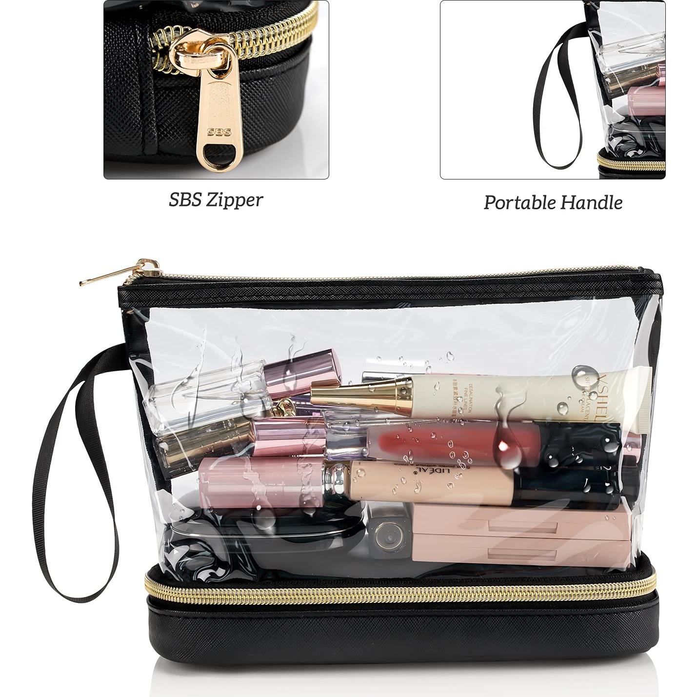 Bolsa de Maquillaje de Viaje Etérea Transparente para Mujeres