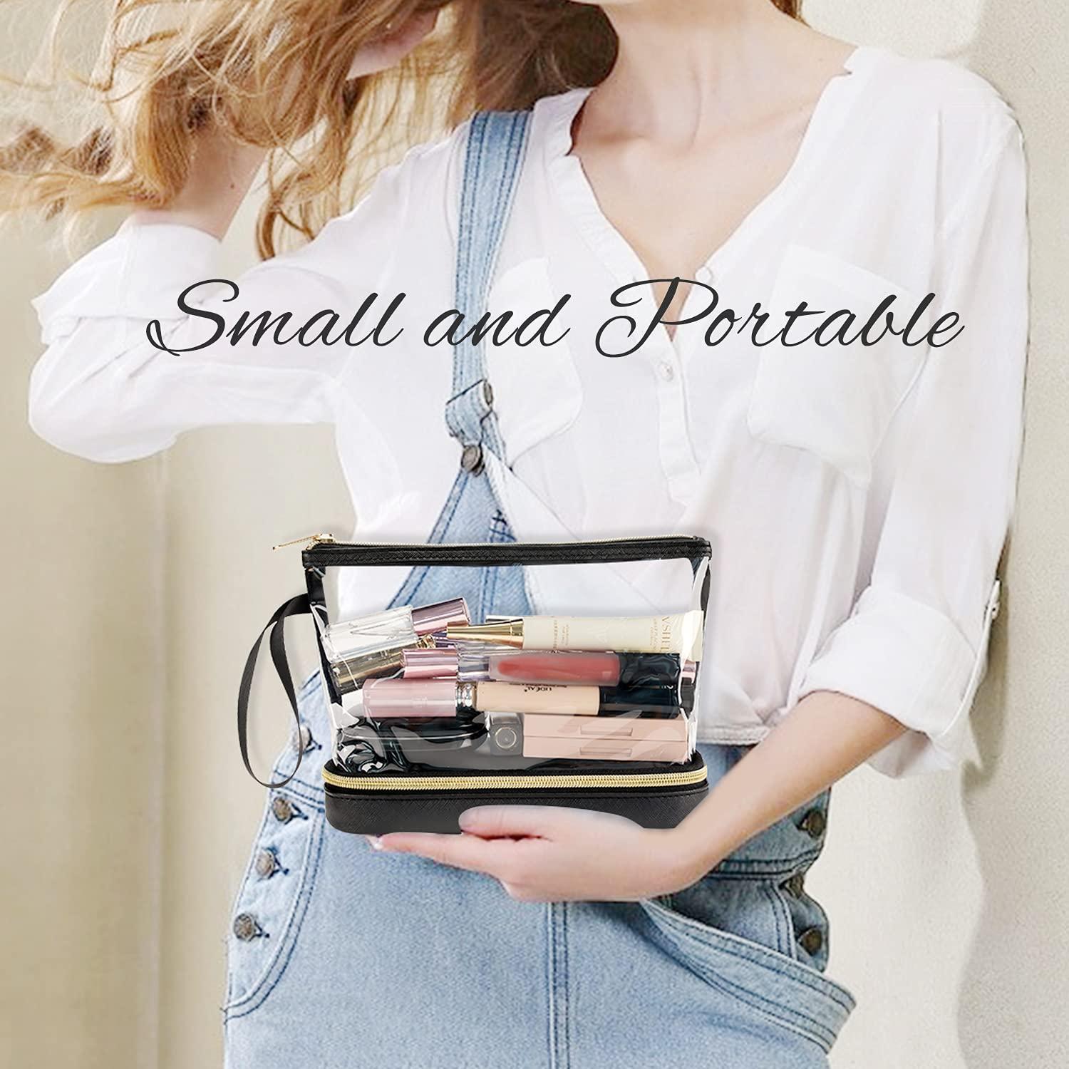 Bolsa de Maquillaje de Viaje Etérea Transparente para Mujeres