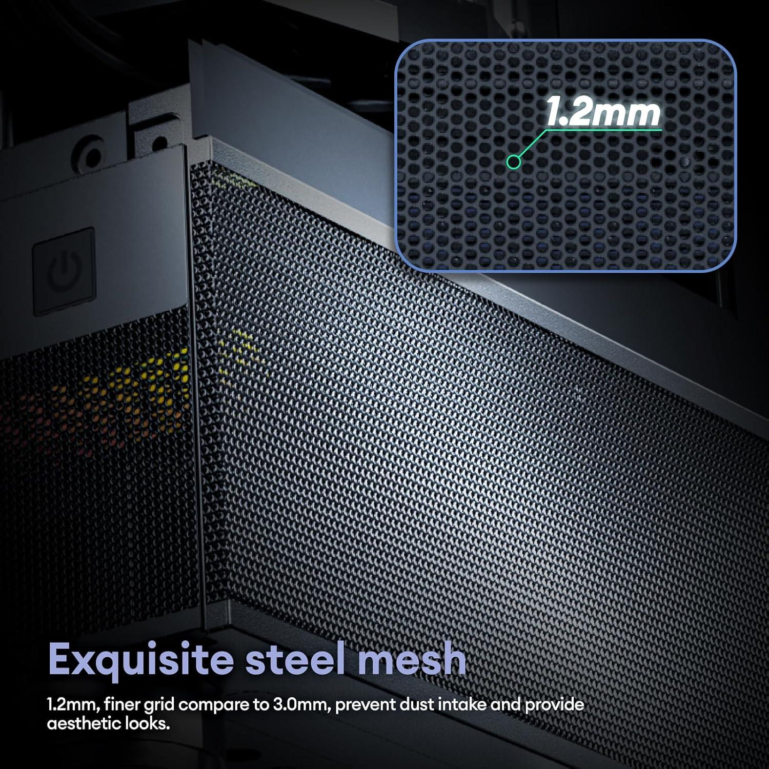 Caja Micro ATX Okinos Aqua 3 con Ventiladores ARGB 120mm