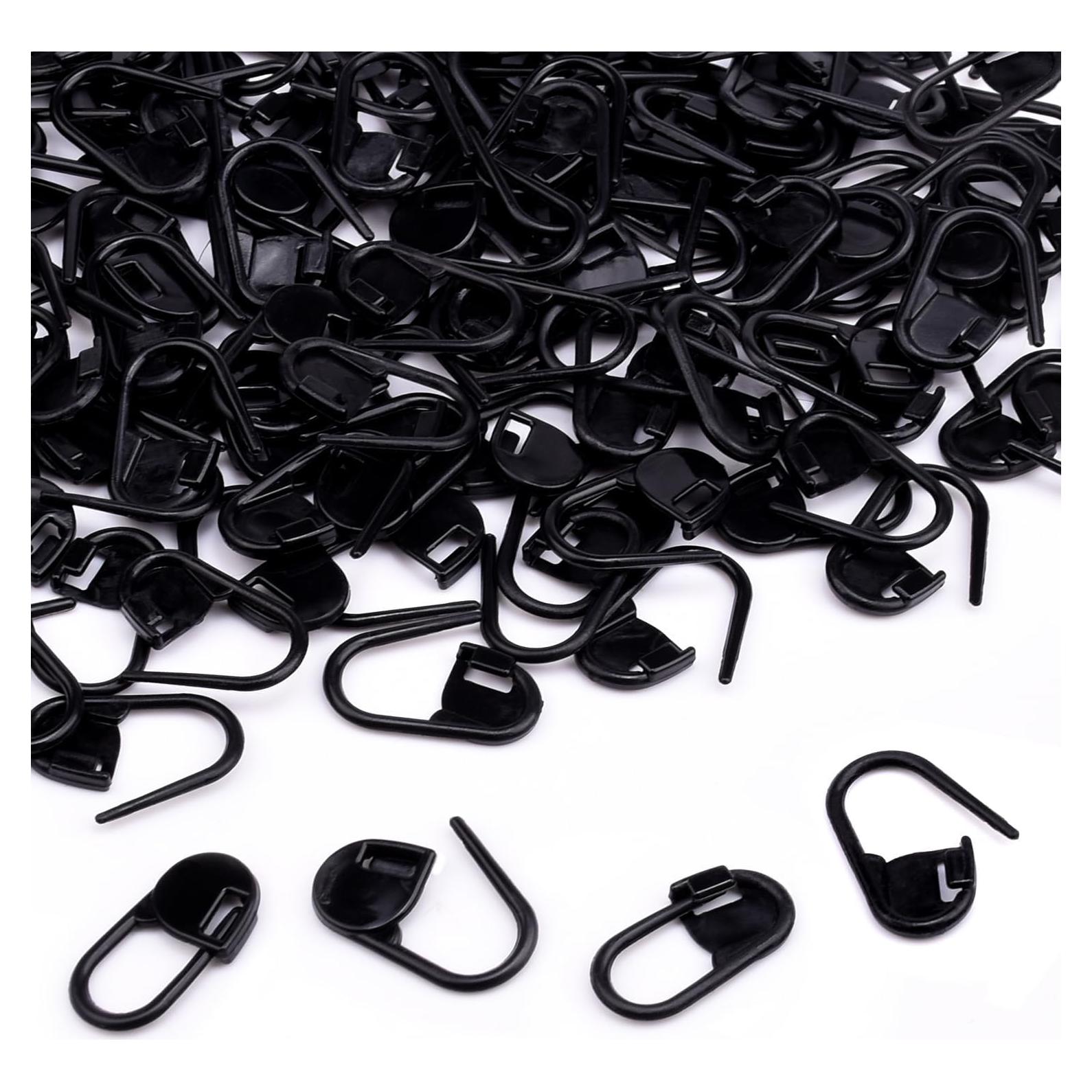 150 Marcadores de Puntos de Plástico CooBigo para Tejer Negro