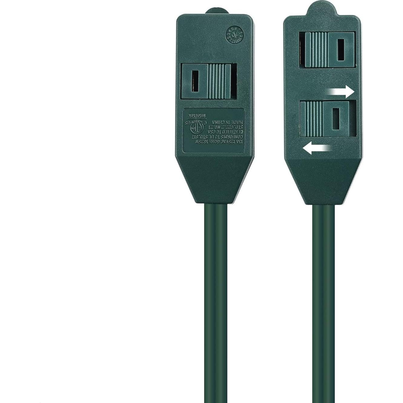 Cable de Extensión 3 Salidas Verde Cable Matters 3.05m con Interruptor