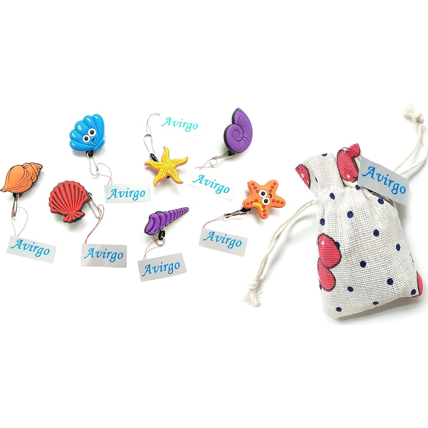 Tiradores de Cremallera Avirgo Set de 6 Dinosaurios PVC