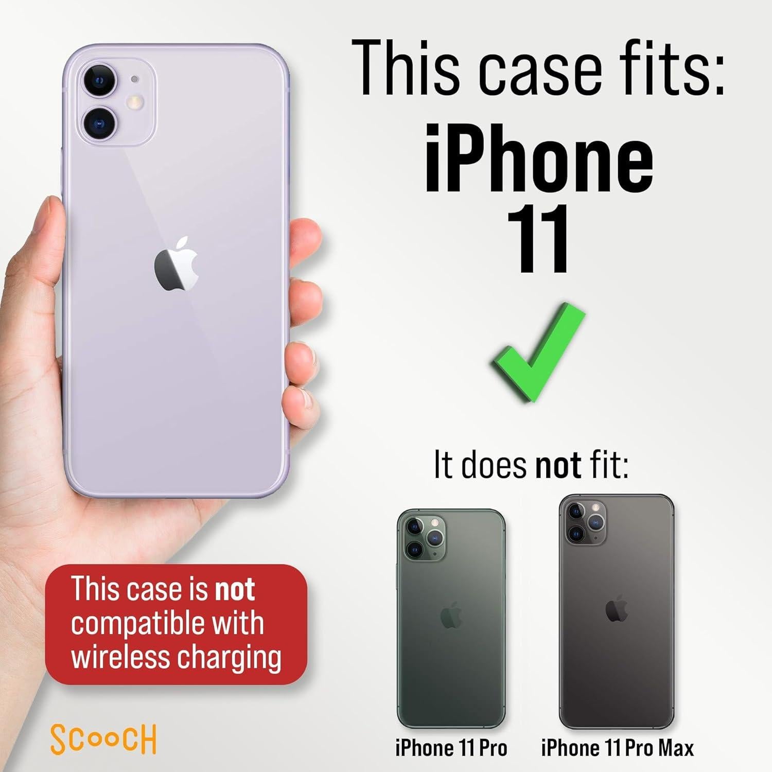 Funda Scooch Wingmate para iPhone 11 con Compartimento para Tarjetas