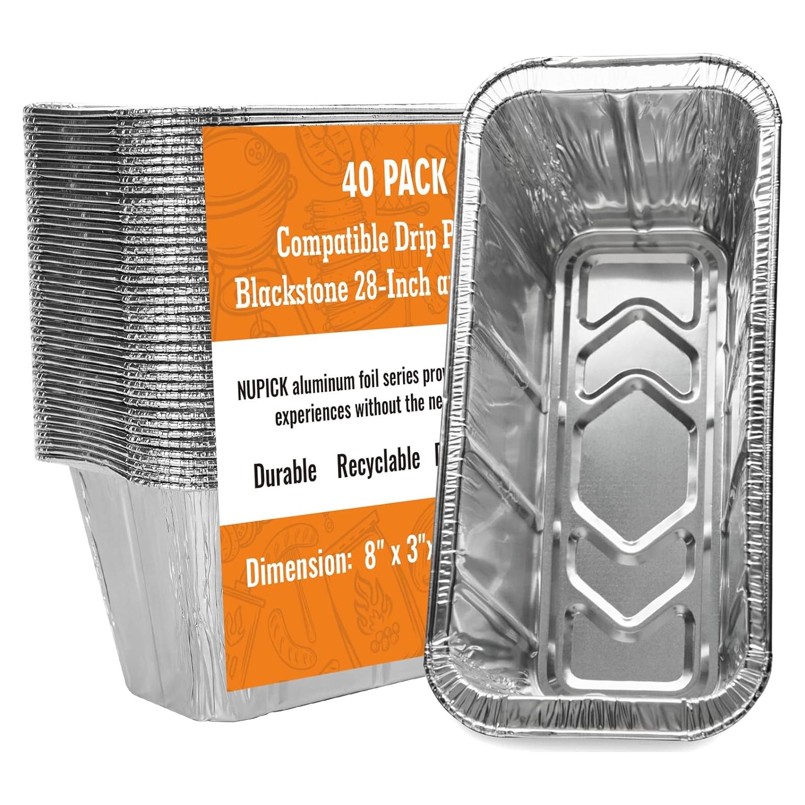 Forros de Taza de Grasa NUPICK 40 Paquete para Blackstone 17-36"