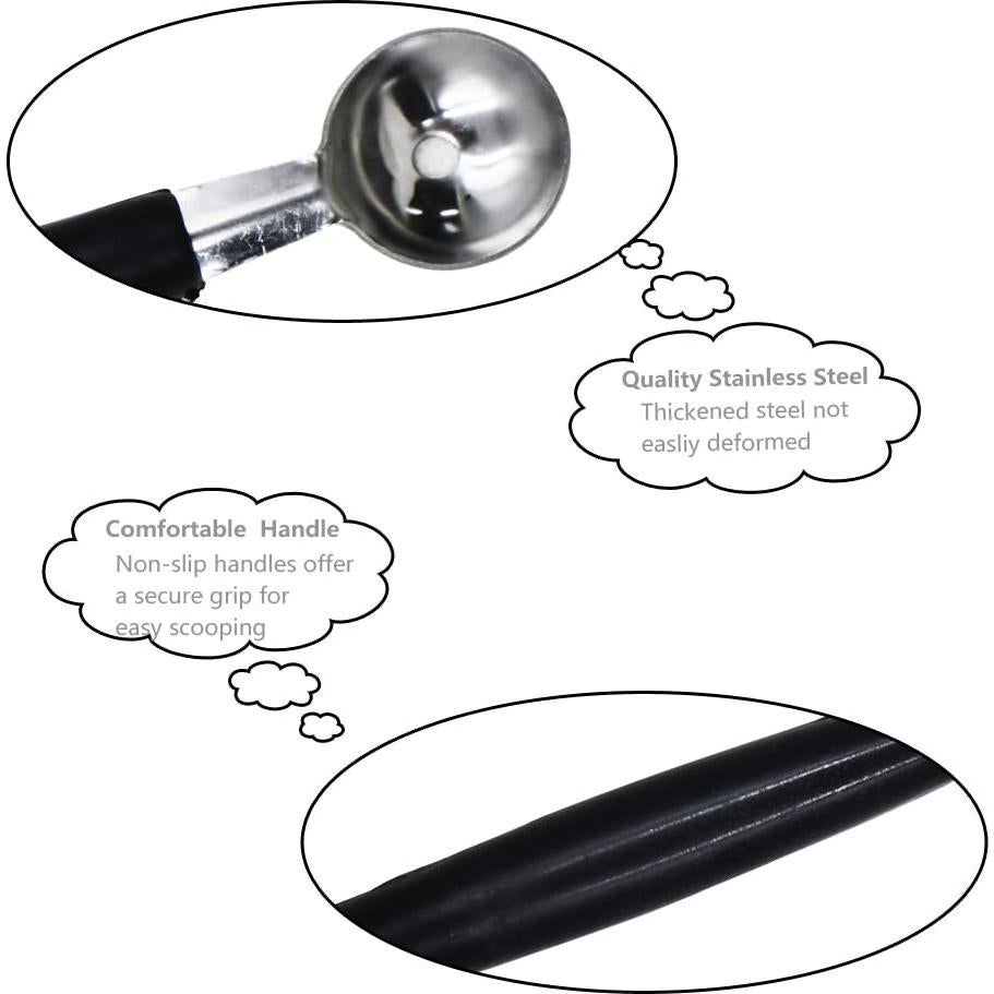 Paquete de 2 cucharas sacabolas de melón acero inoxidable