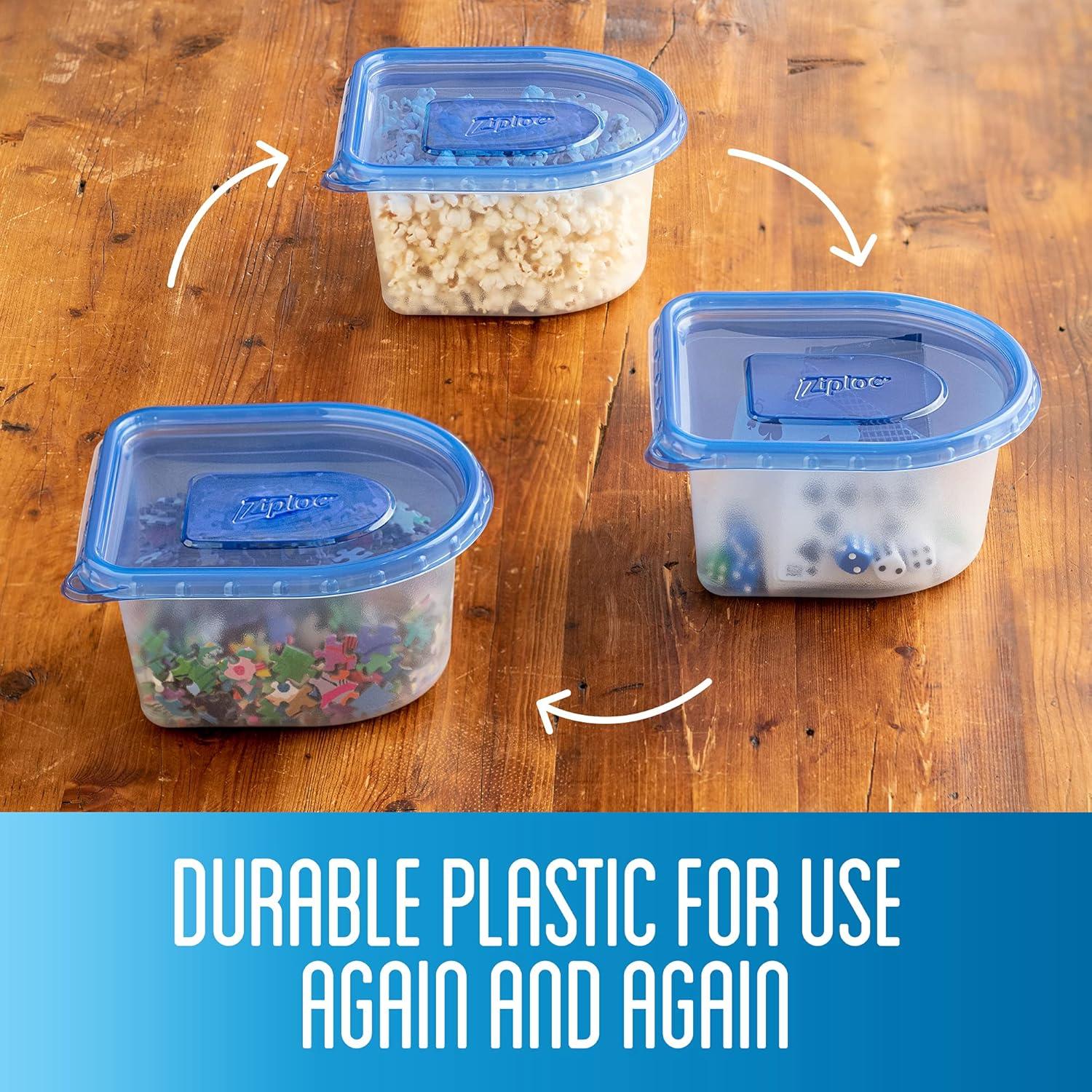 Contenedores de Almacenamiento Ziploc Snap N Seal, Set 10 Piezas 1.65L