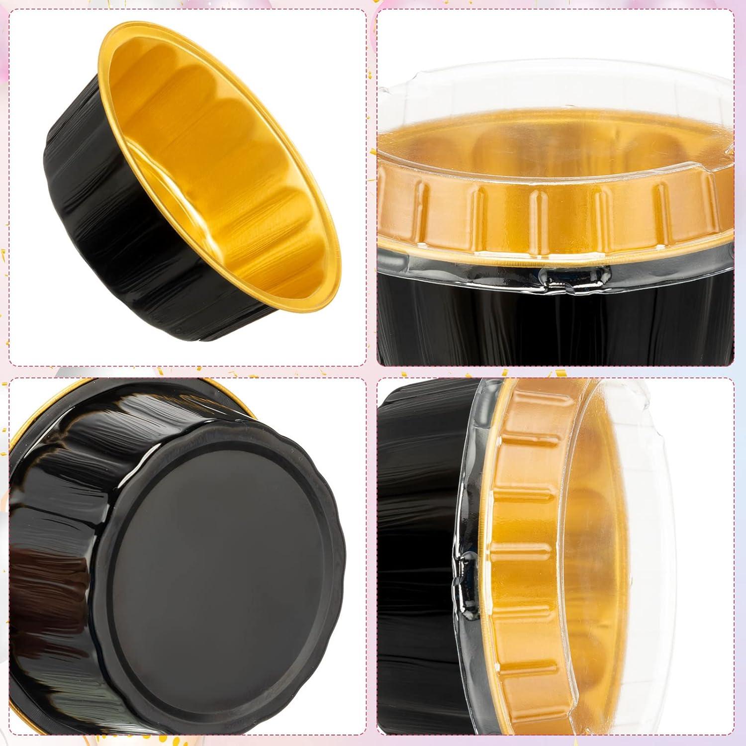 Paquete de 100 Ramekins Desechables Tessco 236.6g Aluminio